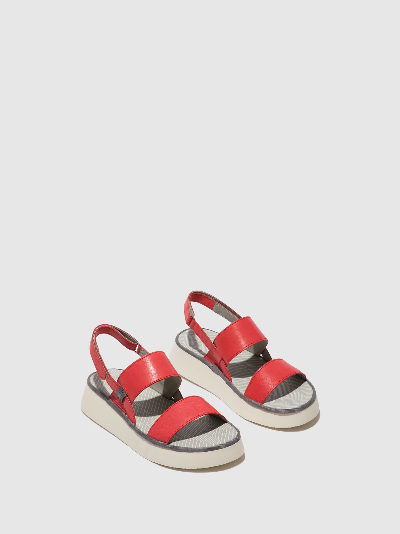 Raspberry Fly London Sling-Back Sandals Women's Sandals | 457892XKY