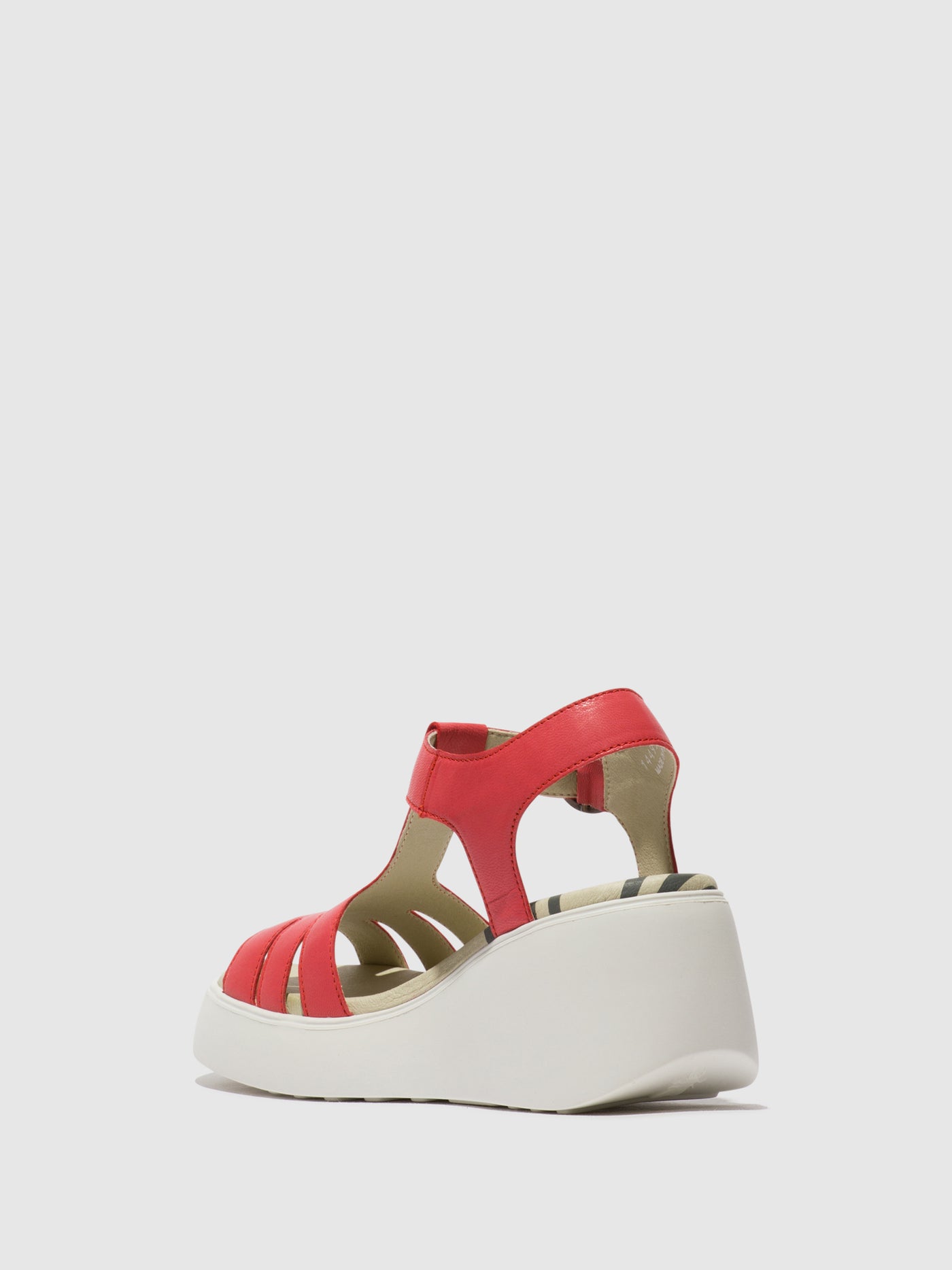 Raspberry Fly London T-Strap Sandals Women's Sandals | 263874HYV