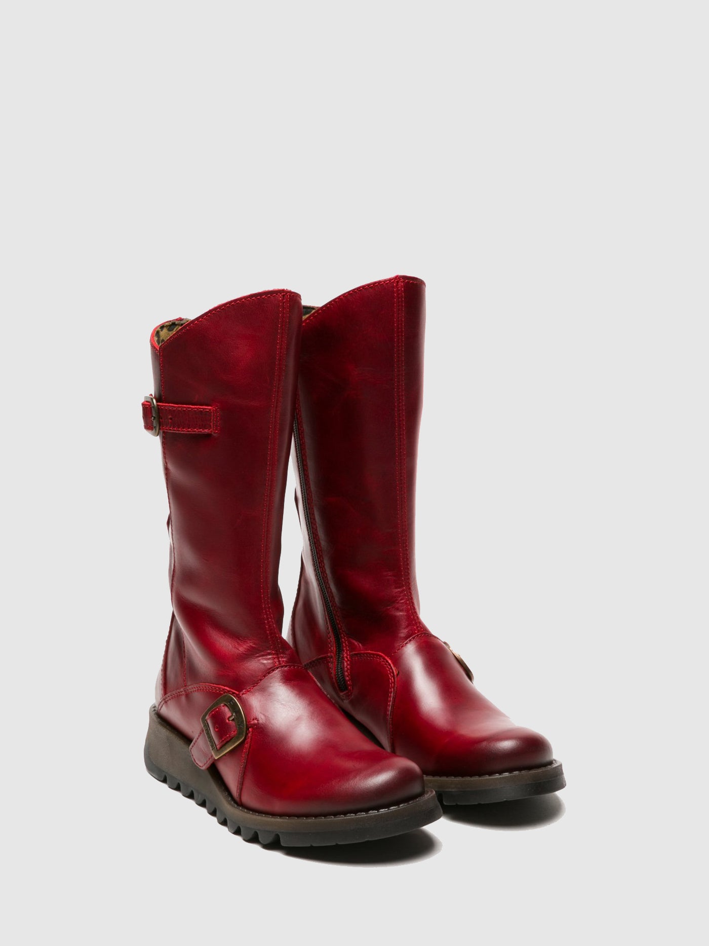 Red Fly London Buckle Boots MES 2 Women's Boots | 813976SDJ