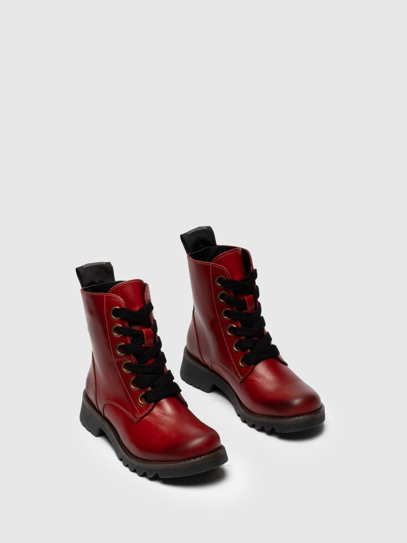 Red Fly London Lace-up Boots Women's Ankle Boots | 086792YBW