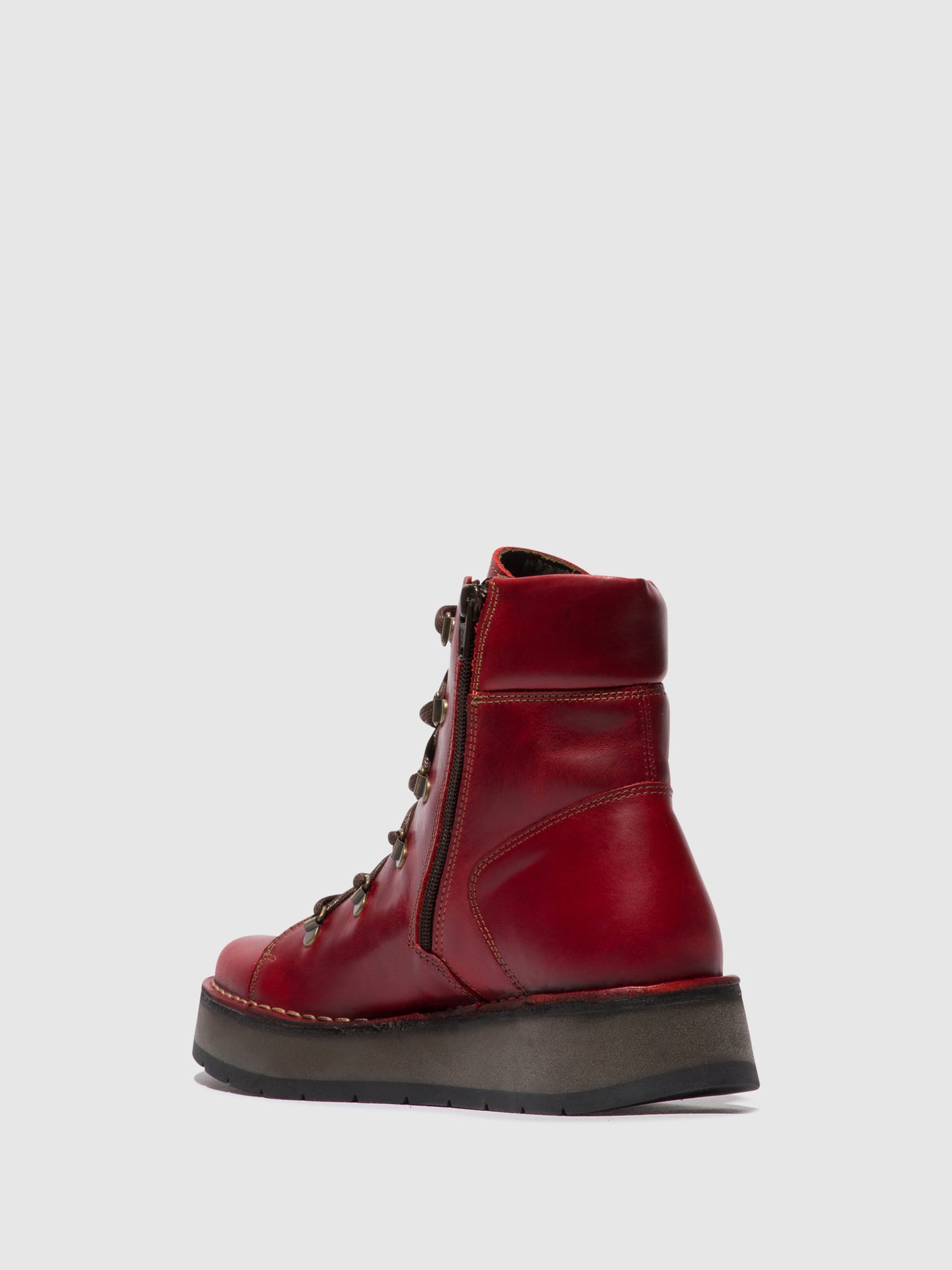 Red Fly London Lace-up Boots Women's Ankle Boots | 120397JTB