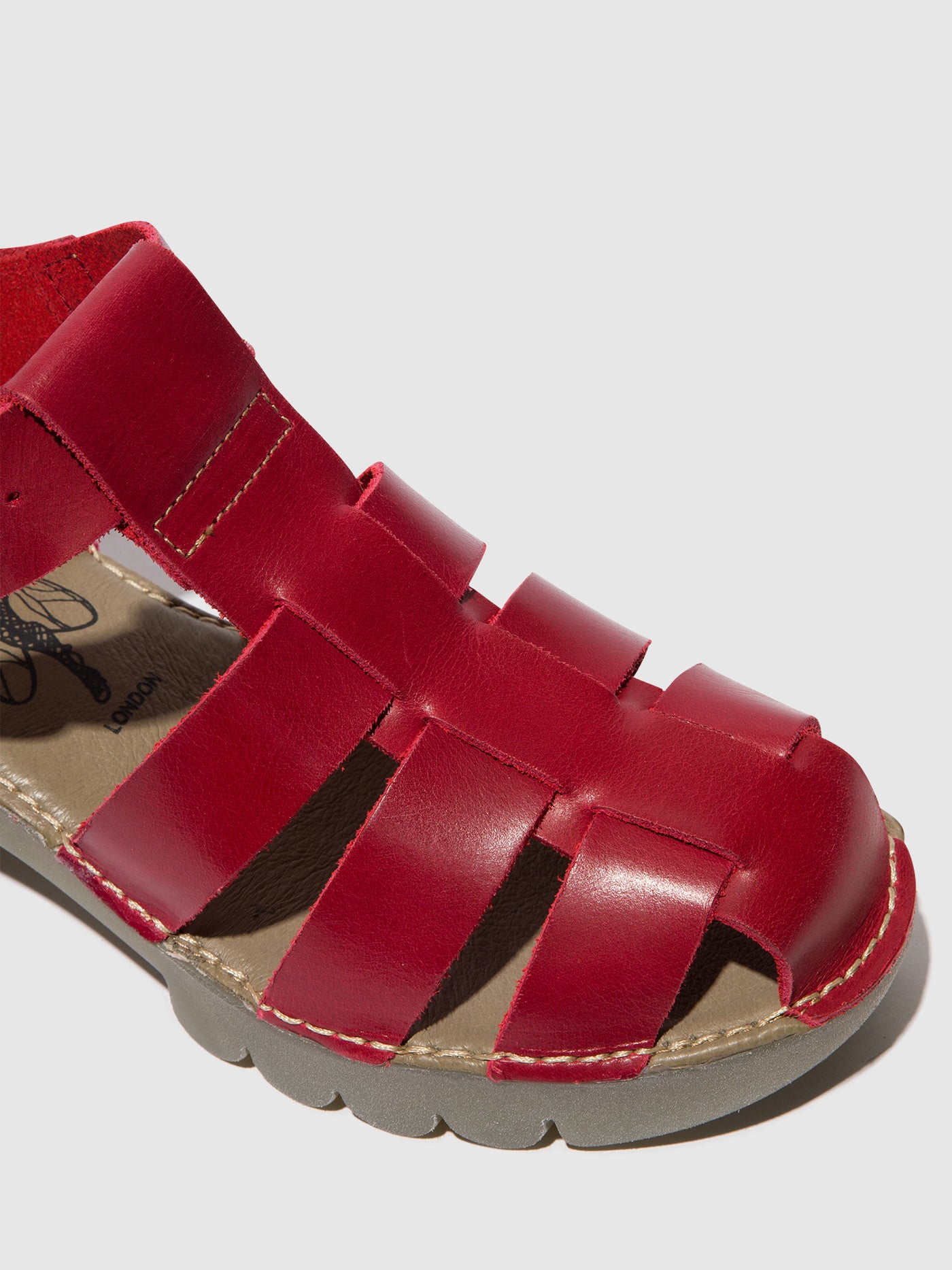 Red Fly London T-Strap Sandals Women's Sandals | 069485SDM