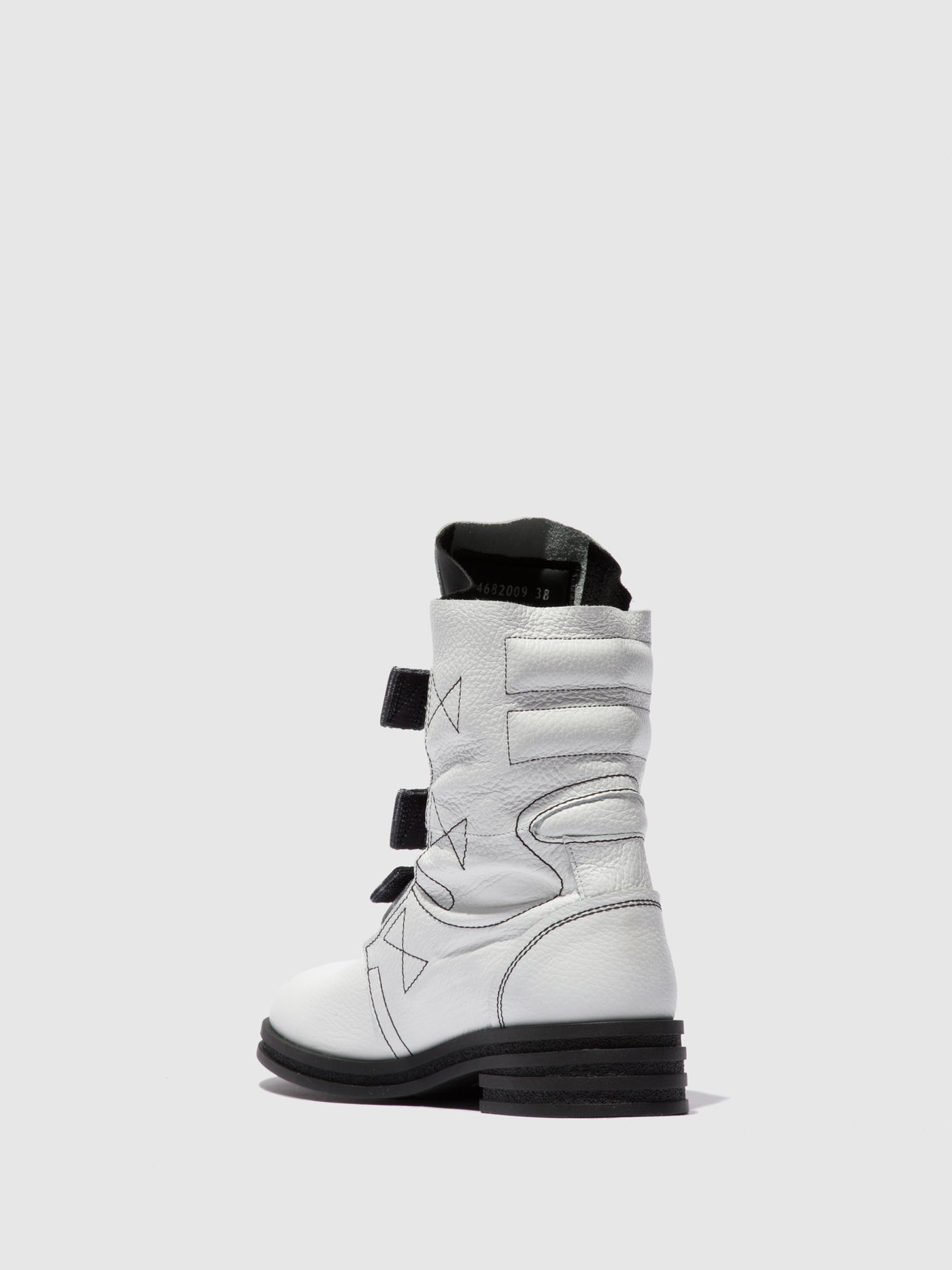 Rio White Fly London Buckle Boots Women's Ankle Boots | 790243NGC