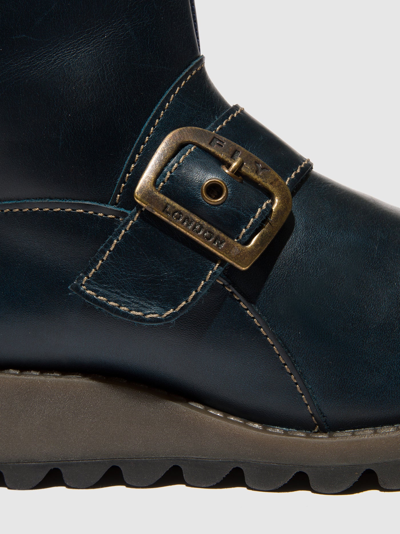 Royal Blue Fly London Buckle Boots Women's Ankle Boots | 916570LOV