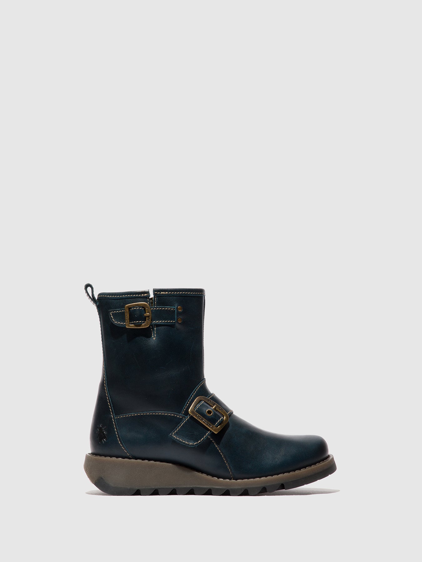 Royal Blue Fly London Buckle Boots Women\'s Ankle Boots | 916570LOV