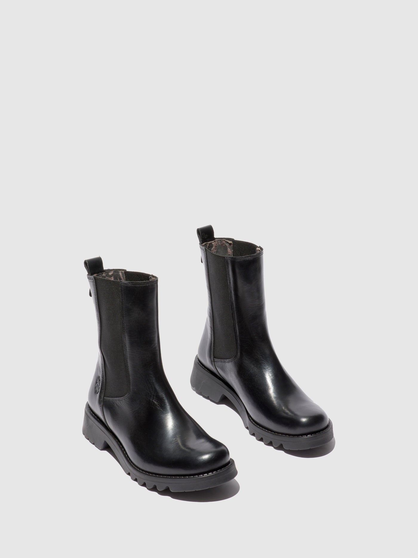 Rug Black(All Black) Fly London Chelsea Boots Women's Ankle Boots | 095324FBK