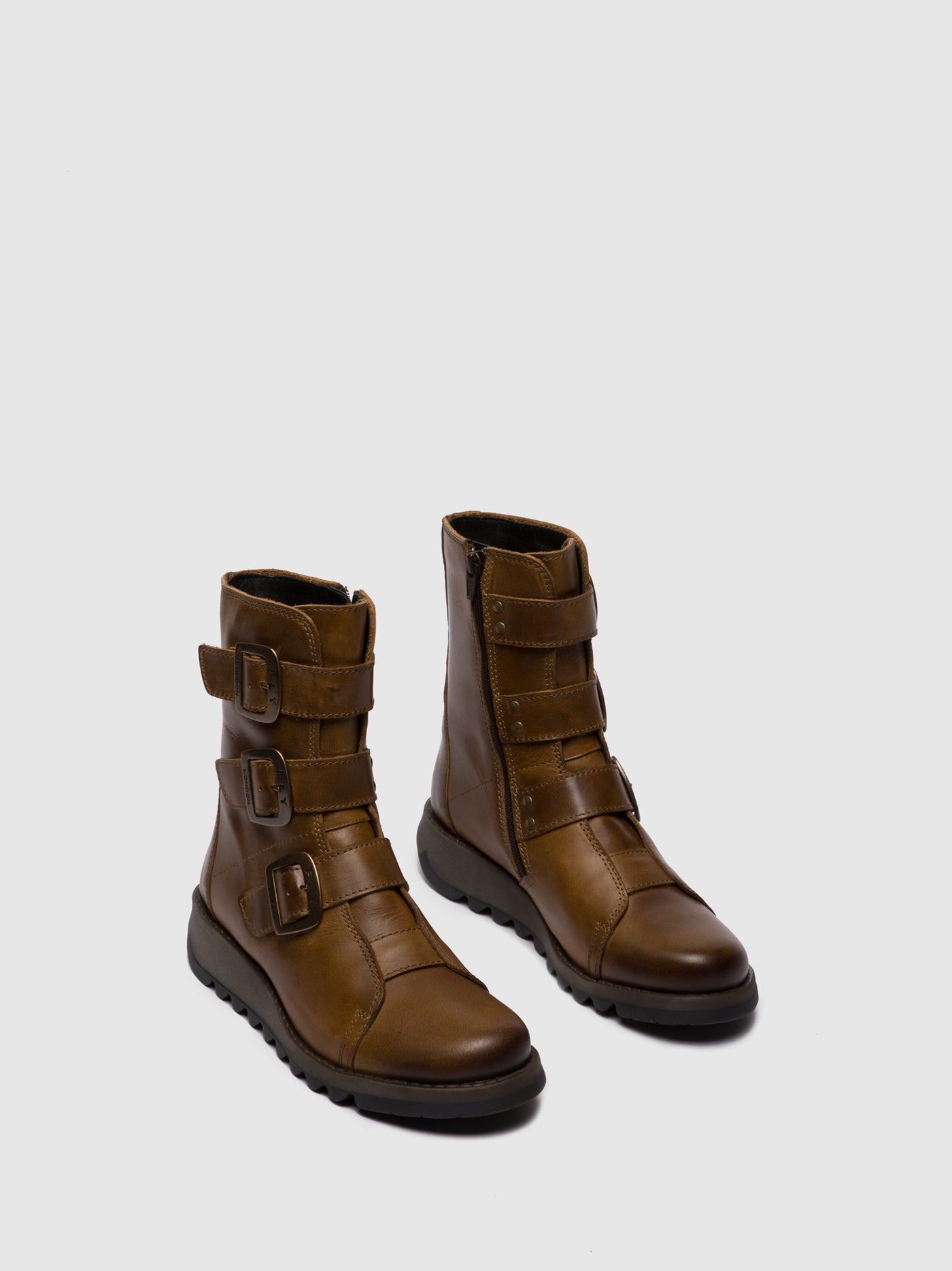 Rug Camel Fly London Buckle Boots Women's Ankle Boots | 341682HQO