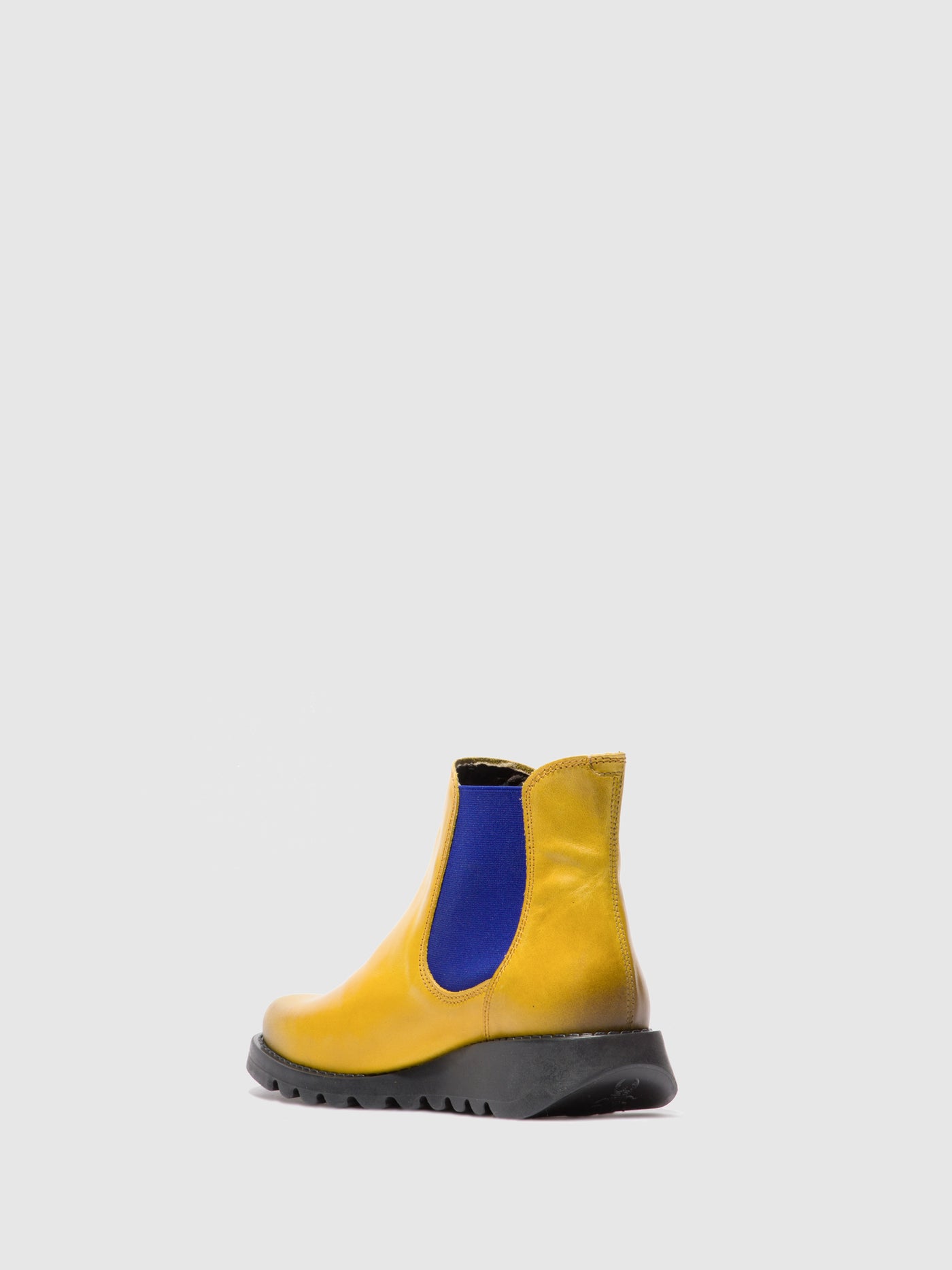 Rug Mustard (Blue Elastic) Fly London Chelsea Boots Women's Ankle Boots | 912584WKH