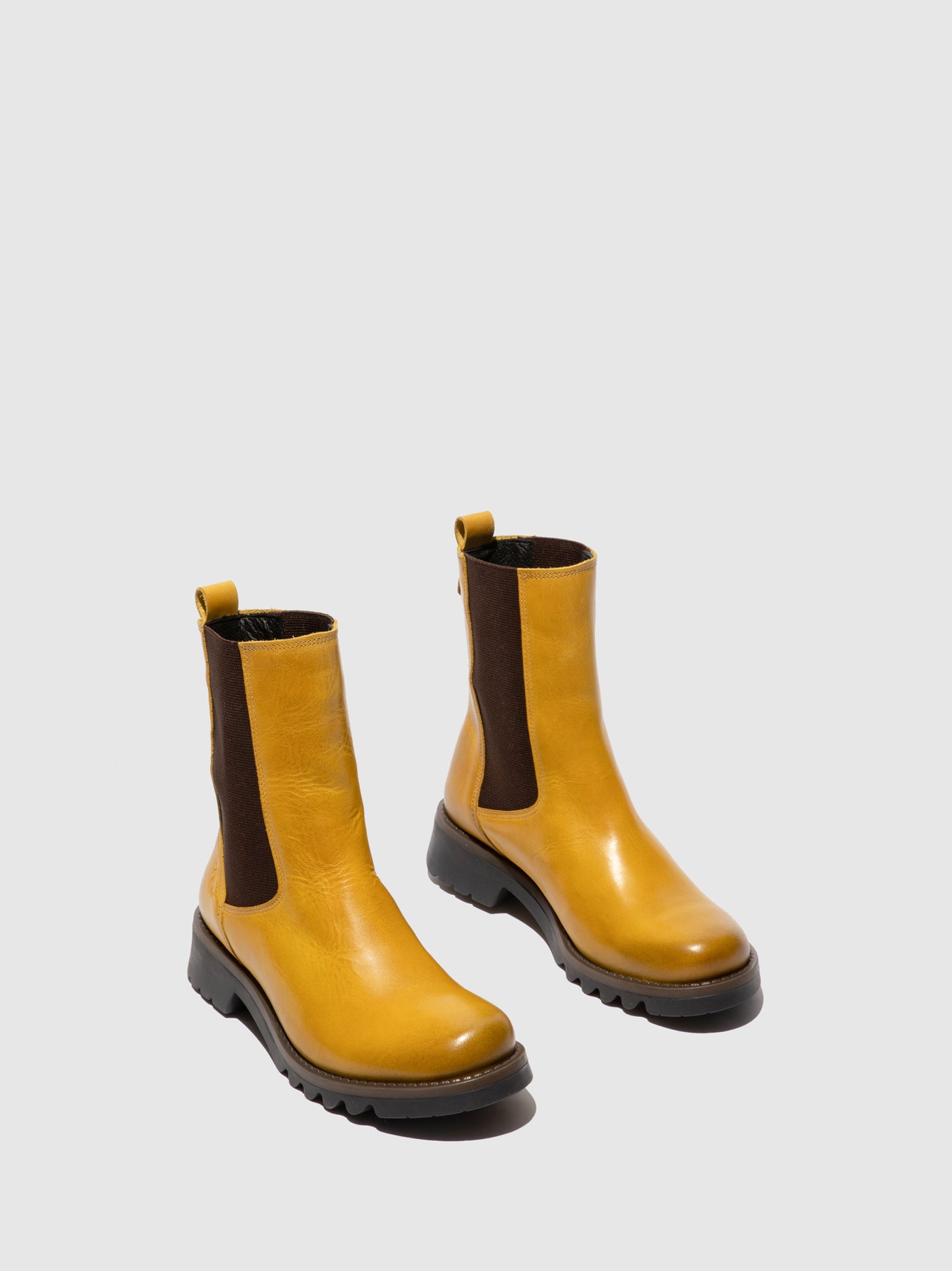 Rug Mustard Fly London Chelsea Boots Women's Ankle Boots | 934052GKY
