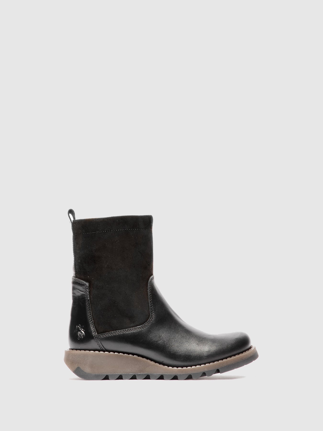 Rug/Oilsuede Black Fly London Zip Up Boots Women\'s Boots | 135608DBO