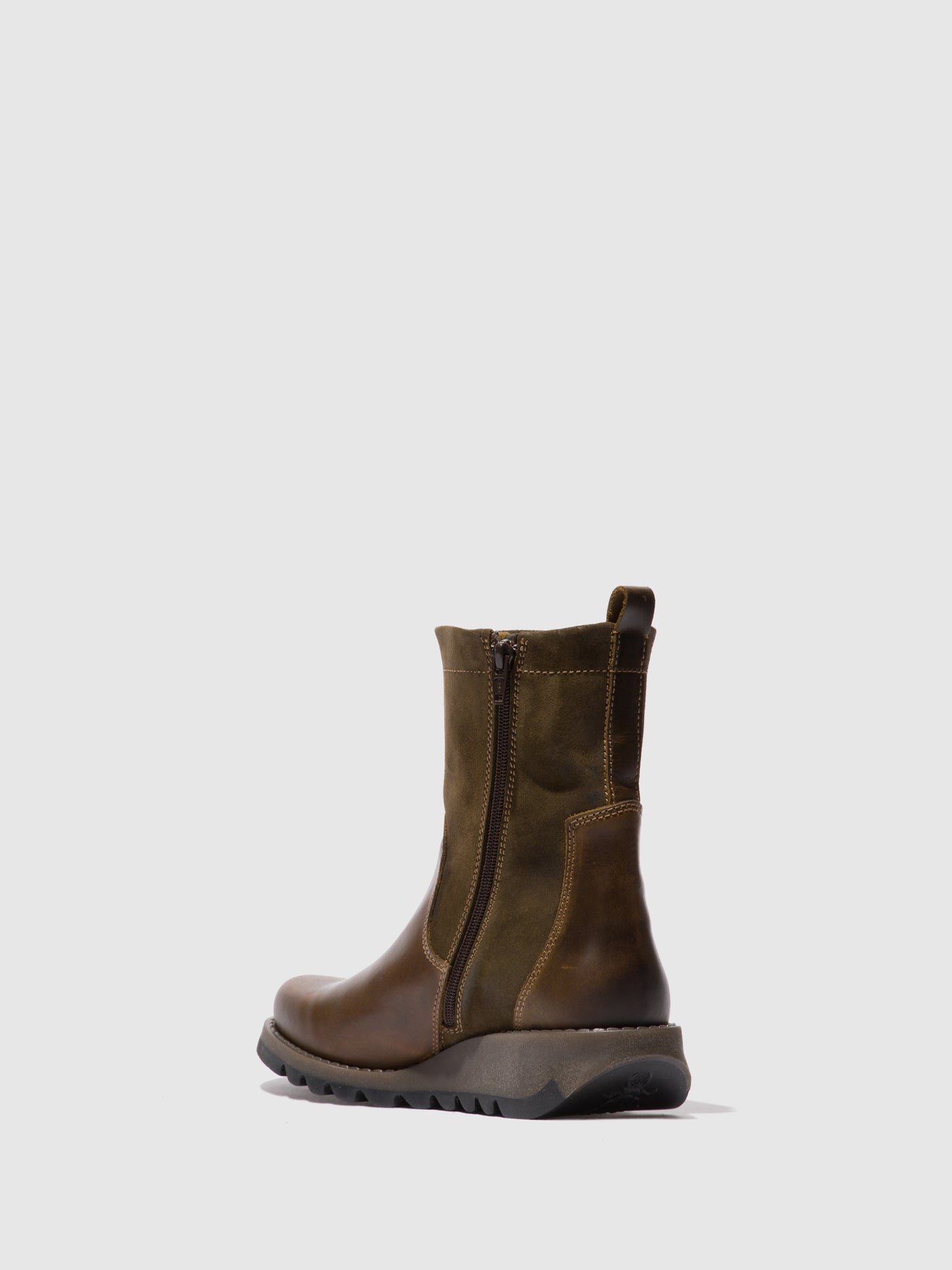 Rug/Oilsuede Olive/Sludge Fly London Zip Up Boots Women's Boots | 410396APR