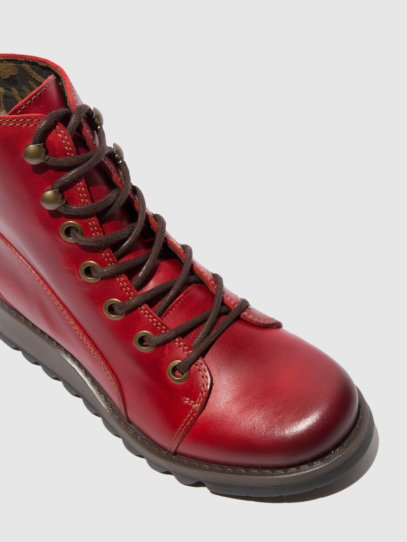 Rug Red Fly London Lace-up Boots Women's Boots | 826570DSF