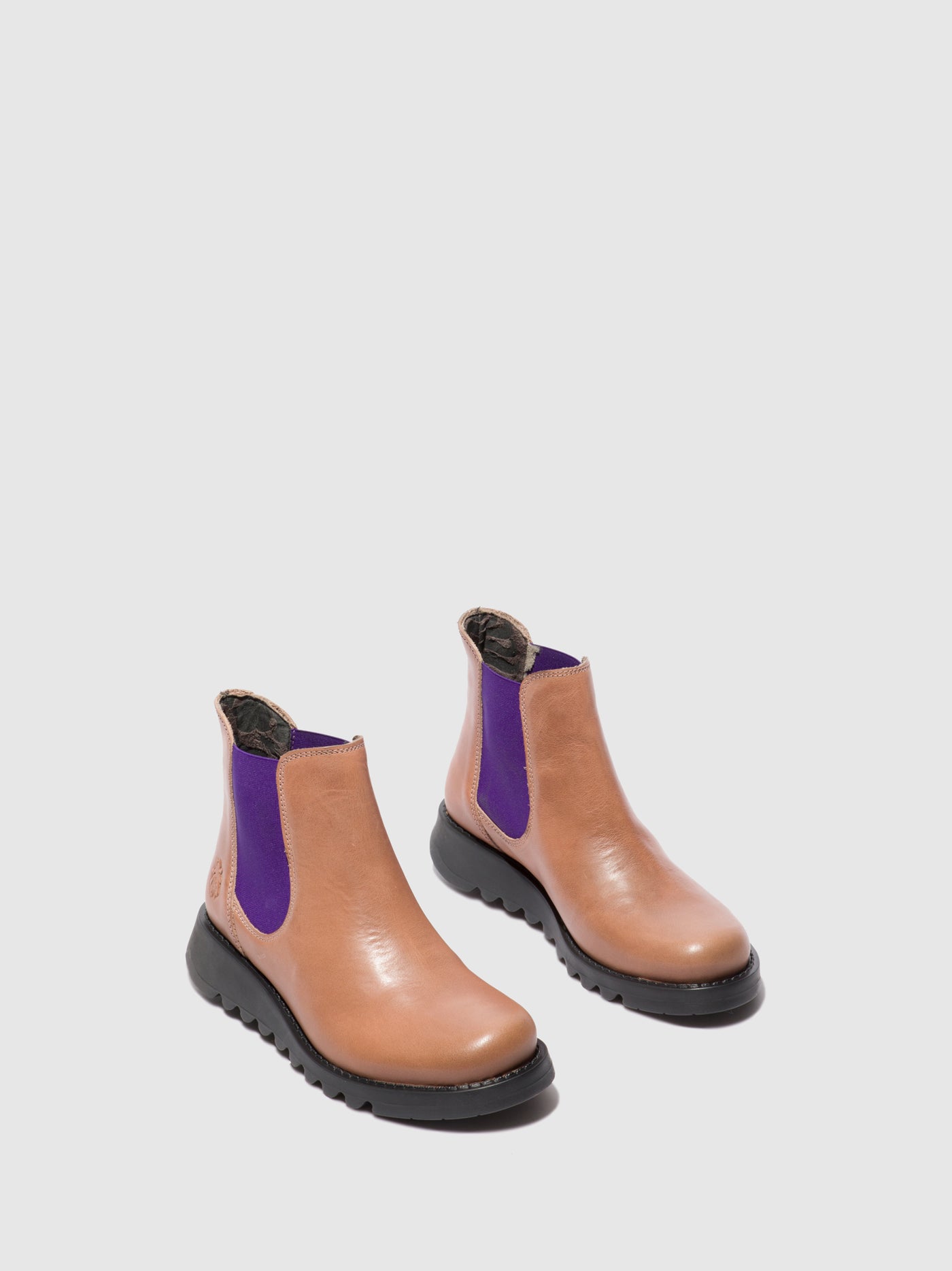 Rug Rose (Violet Elastic) Fly London Chelsea Boots Women's Ankle Boots | 083195GEH