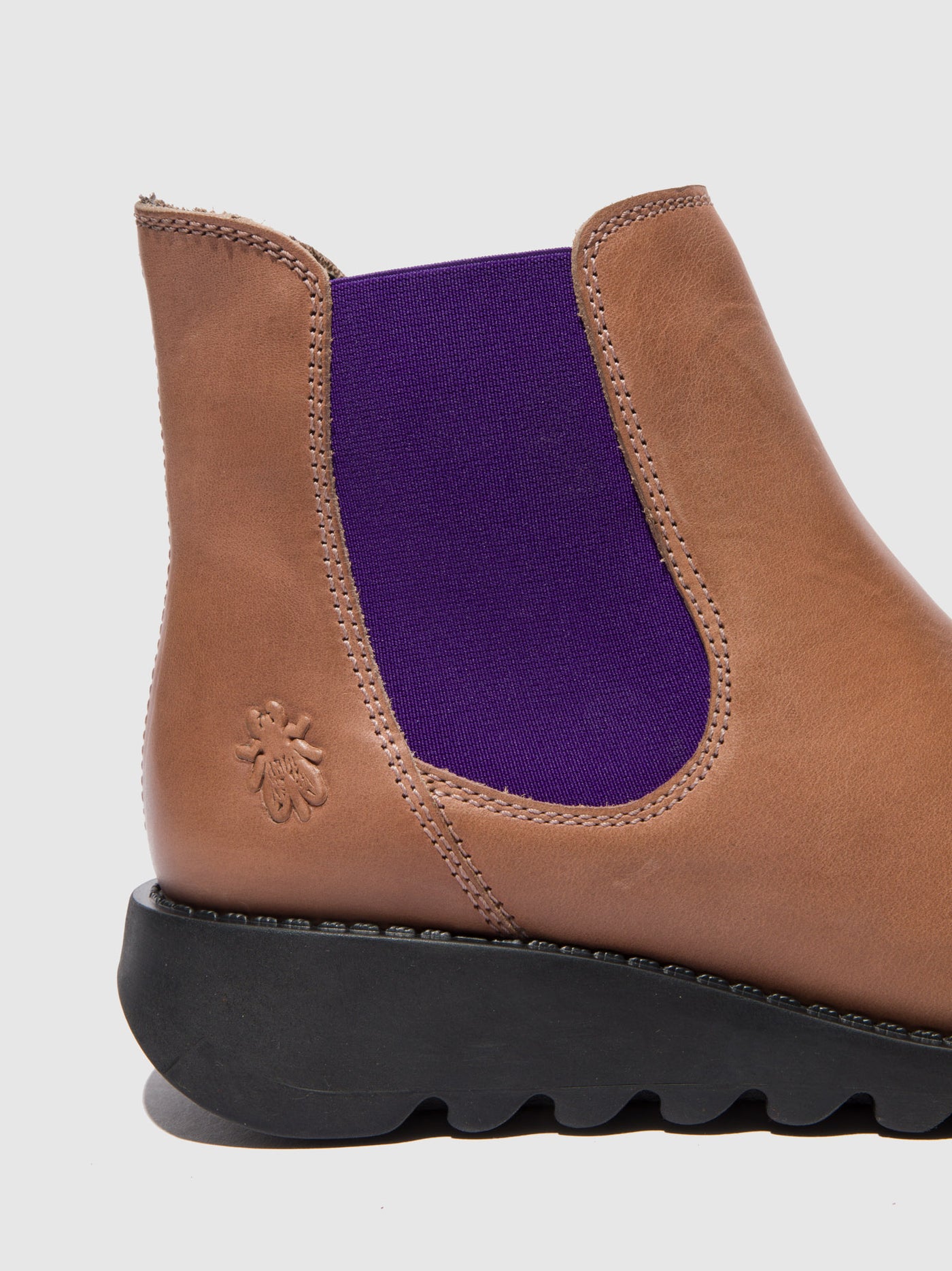 Rug Rose (Violet Elastic) Fly London Chelsea Boots Women's Ankle Boots | 083195GEH