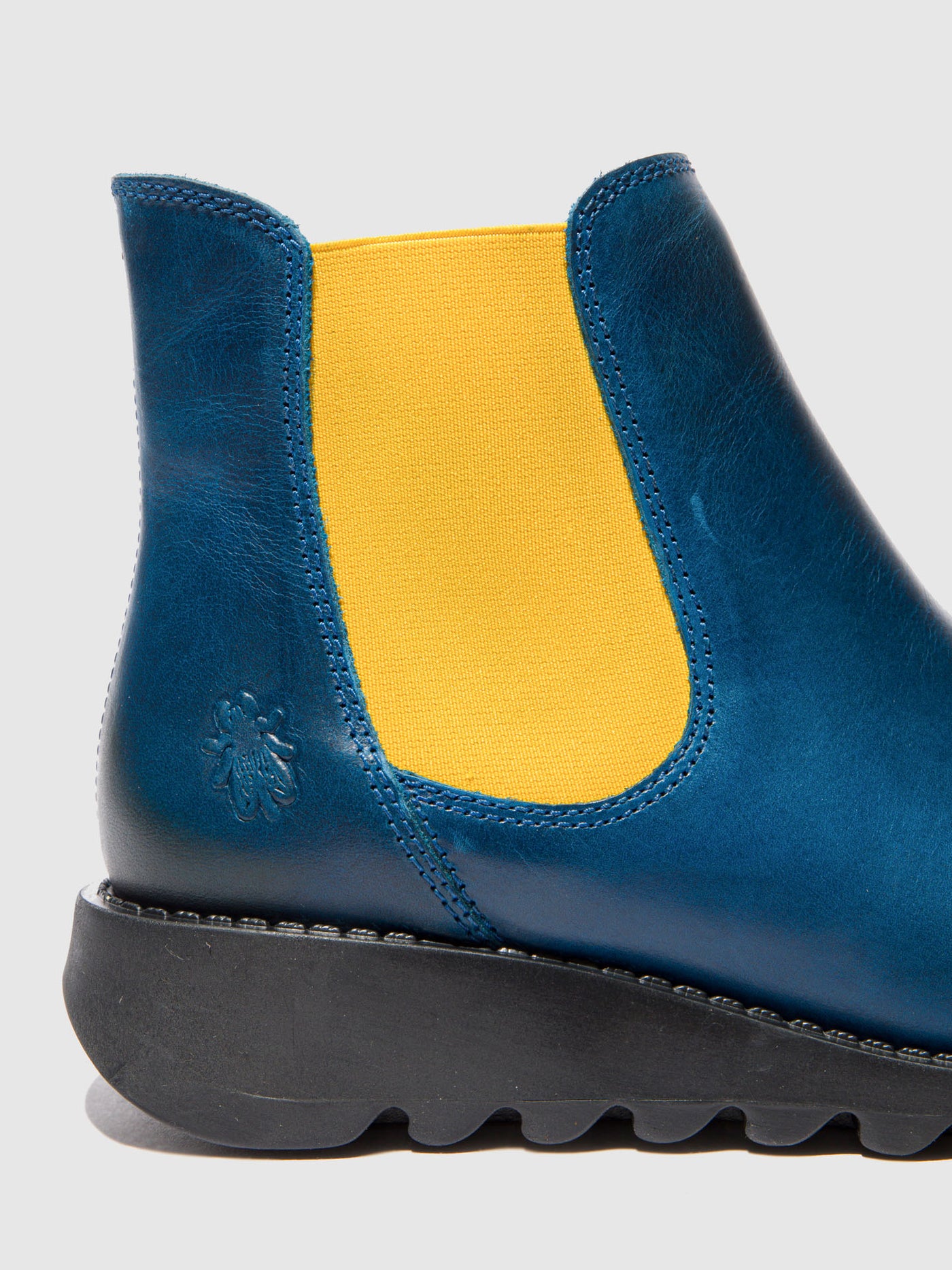 Rug Royal Blue (Mustard Elastic) Fly London Chelsea Boots Women's Ankle Boots | 089372TJK