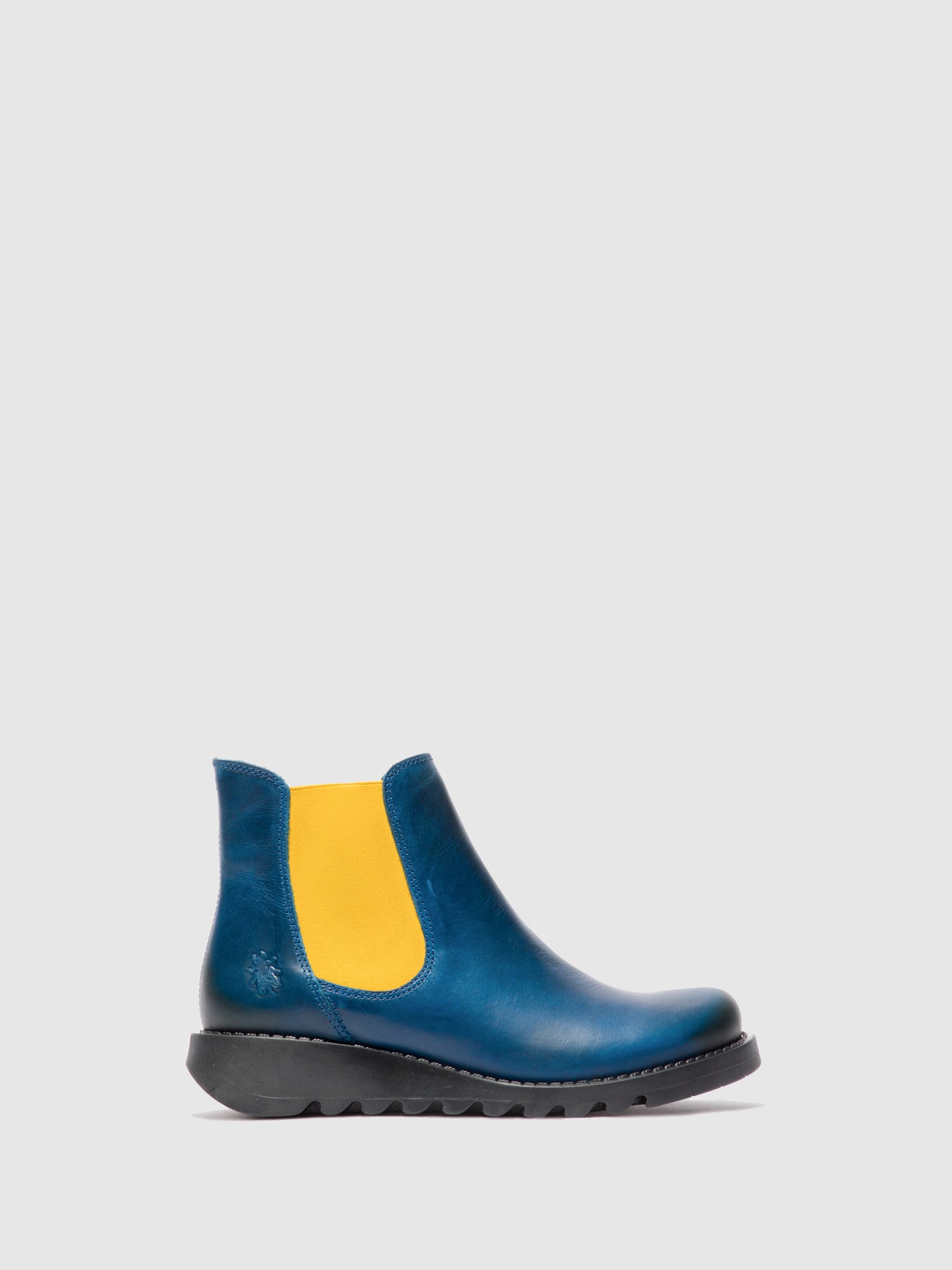 Rug Royal Blue (Mustard Elastic) Fly London Chelsea Boots Women\'s Ankle Boots | 089372TJK