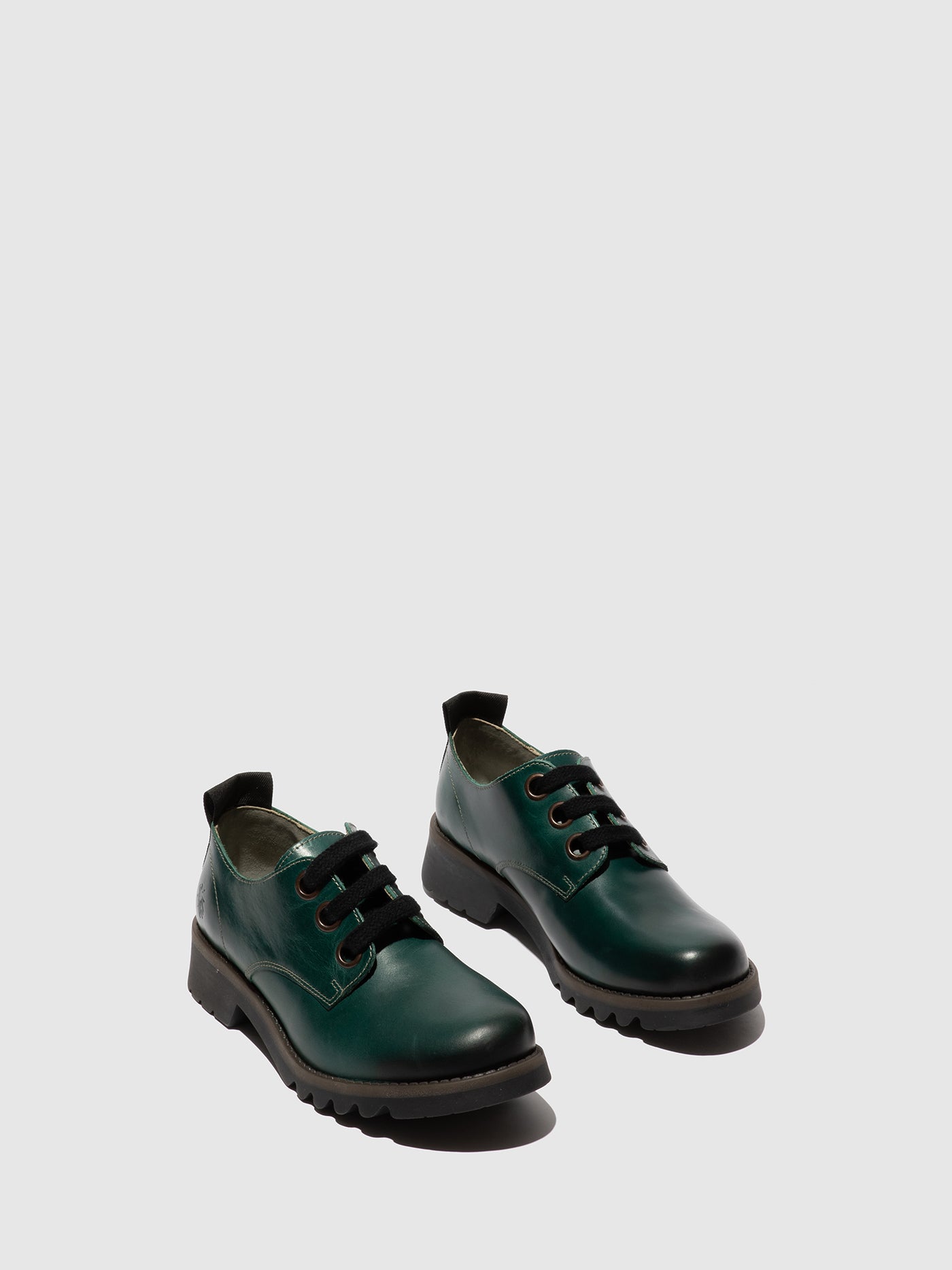 Shamrock Green Fly London Lace-up Boots Women's Lace Up Shoes | 485619DEY