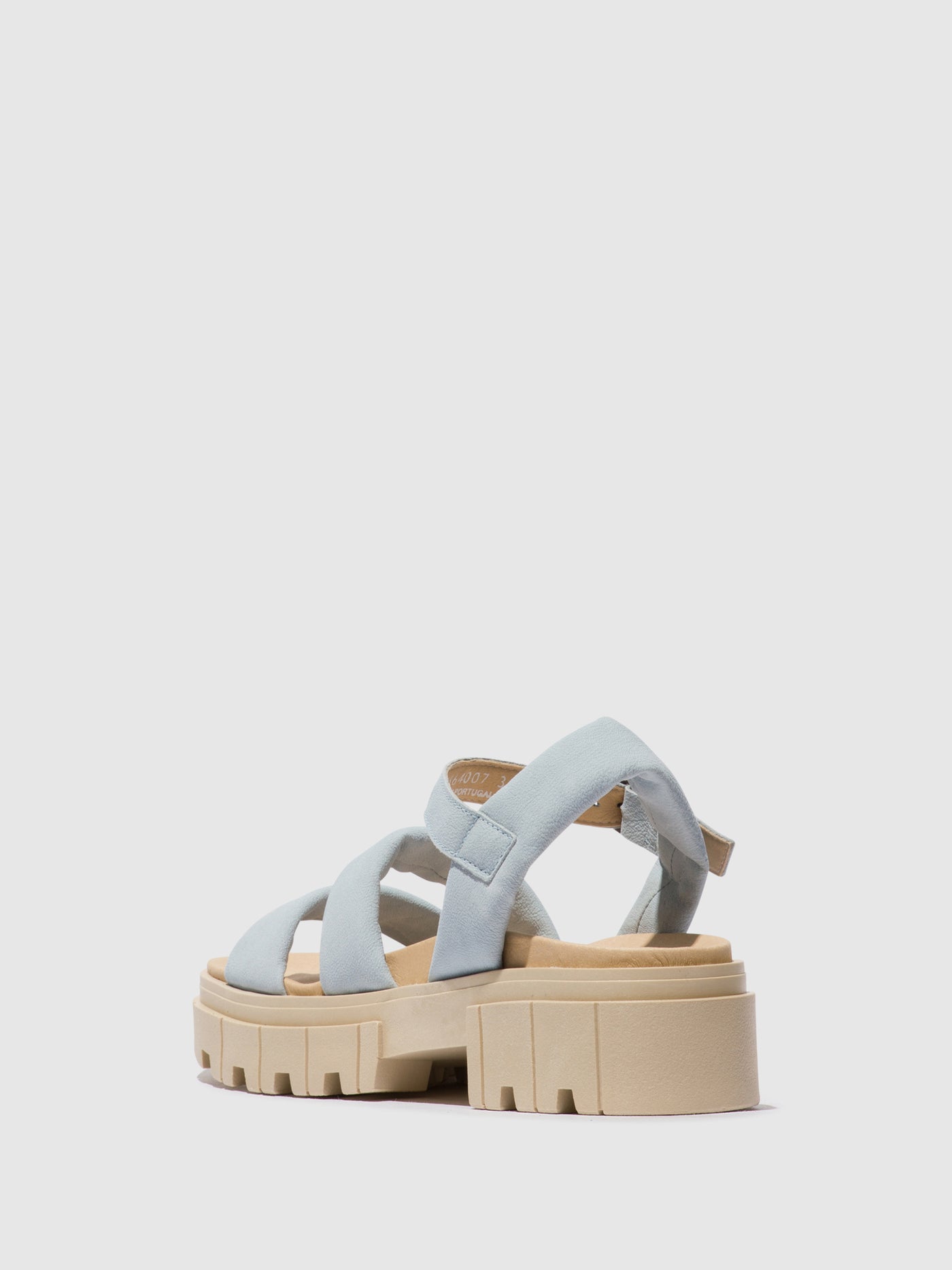 Sky Blue Fly London Sling-Back Women's Sandals | 729184ZYM