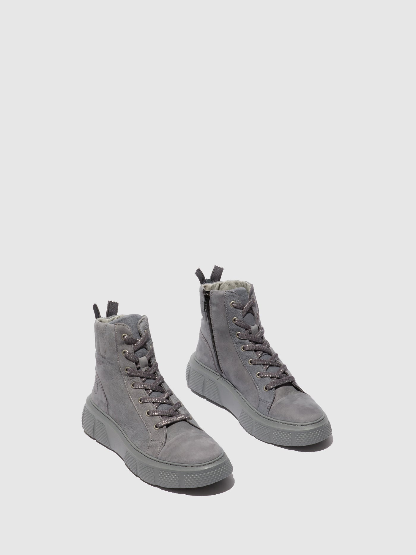 Sorano Blue Grey Fly London Lace-up Women's Sneakers | 753104QGP