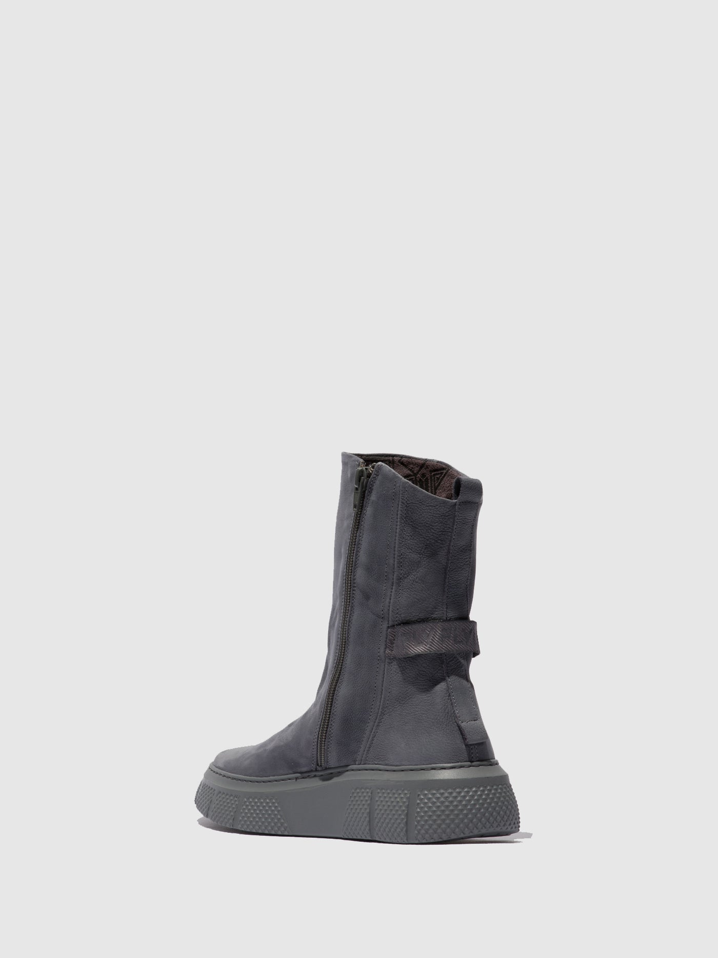 Sorano Blue Grey Fly London Zip Up Boots Women's Boots | 109548ODE