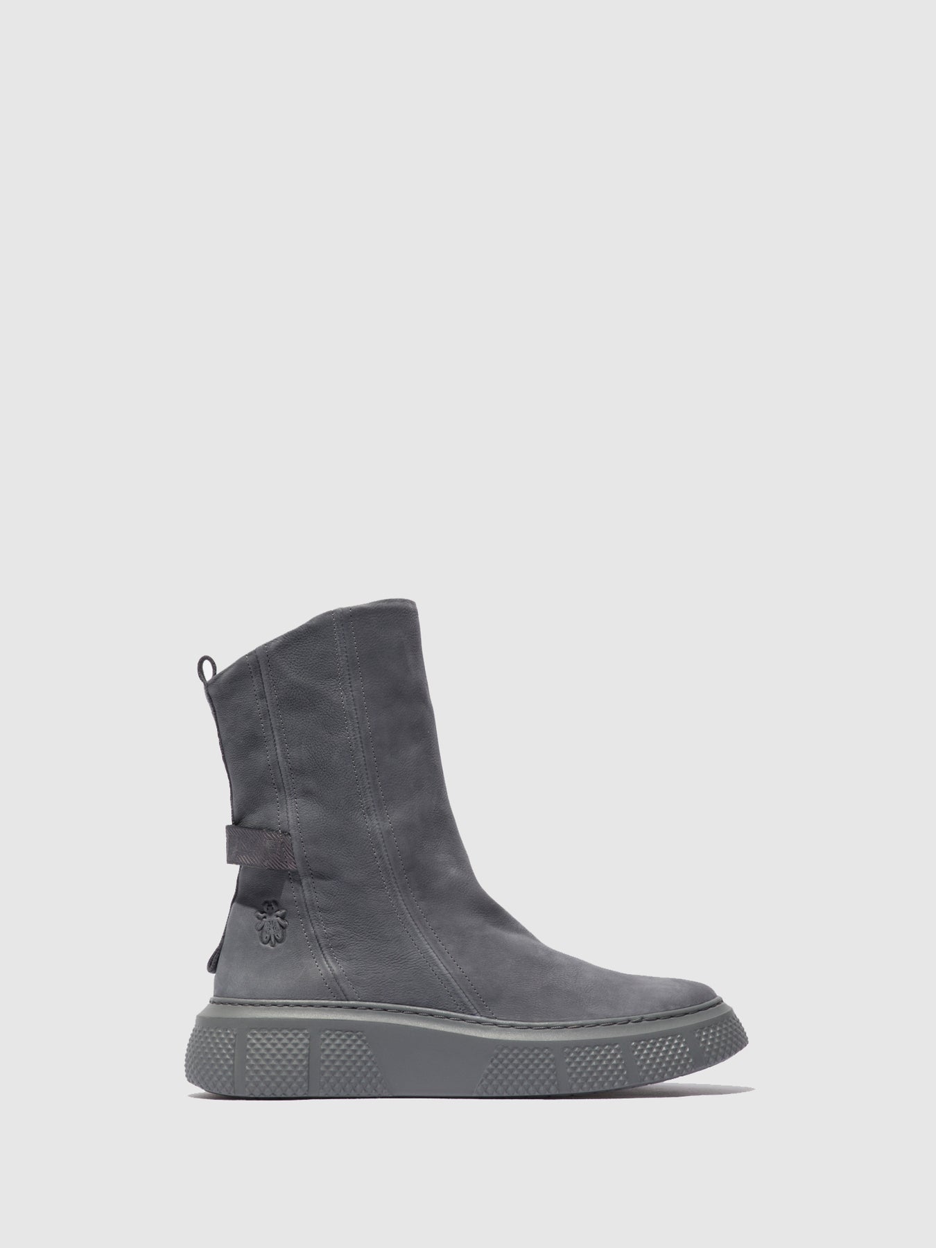 Sorano Blue Grey Fly London Zip Up Boots Women\'s Boots | 109548ODE