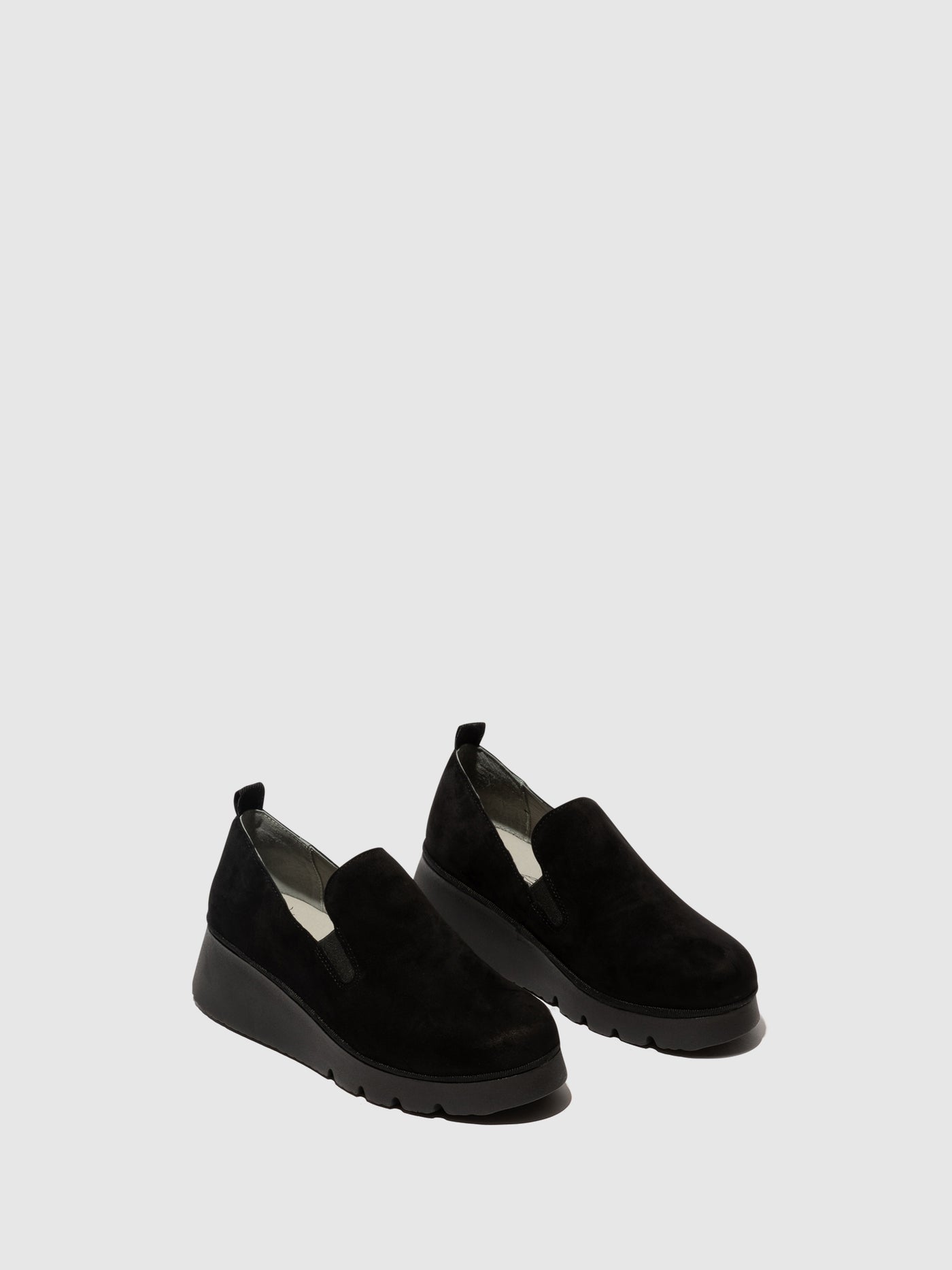 Suede Black Fly London Slip-on Shoes Women's Slip on | 592078JFK