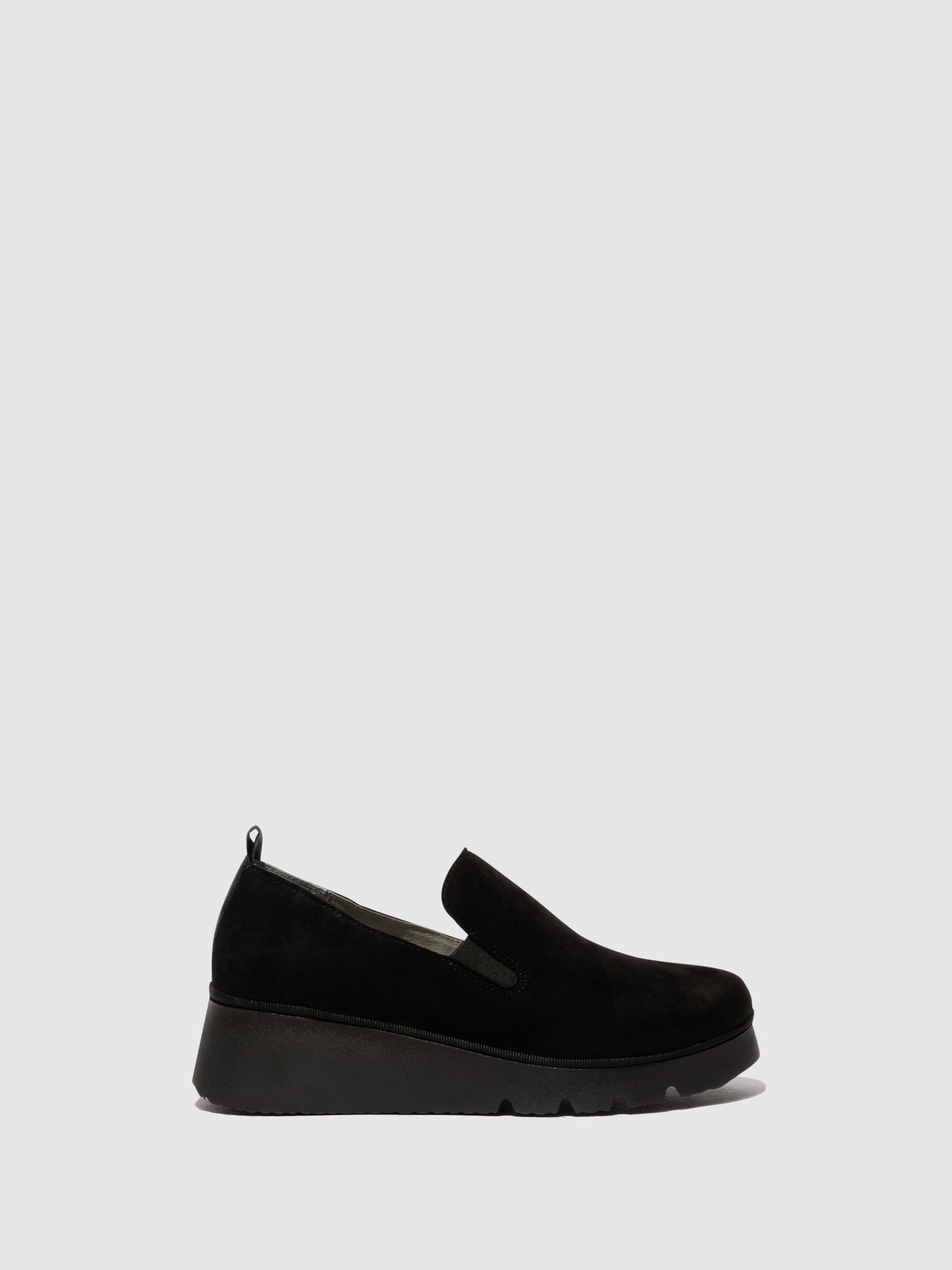 Suede Black Fly London Slip-on Shoes Women\'s Slip on | 592078JFK