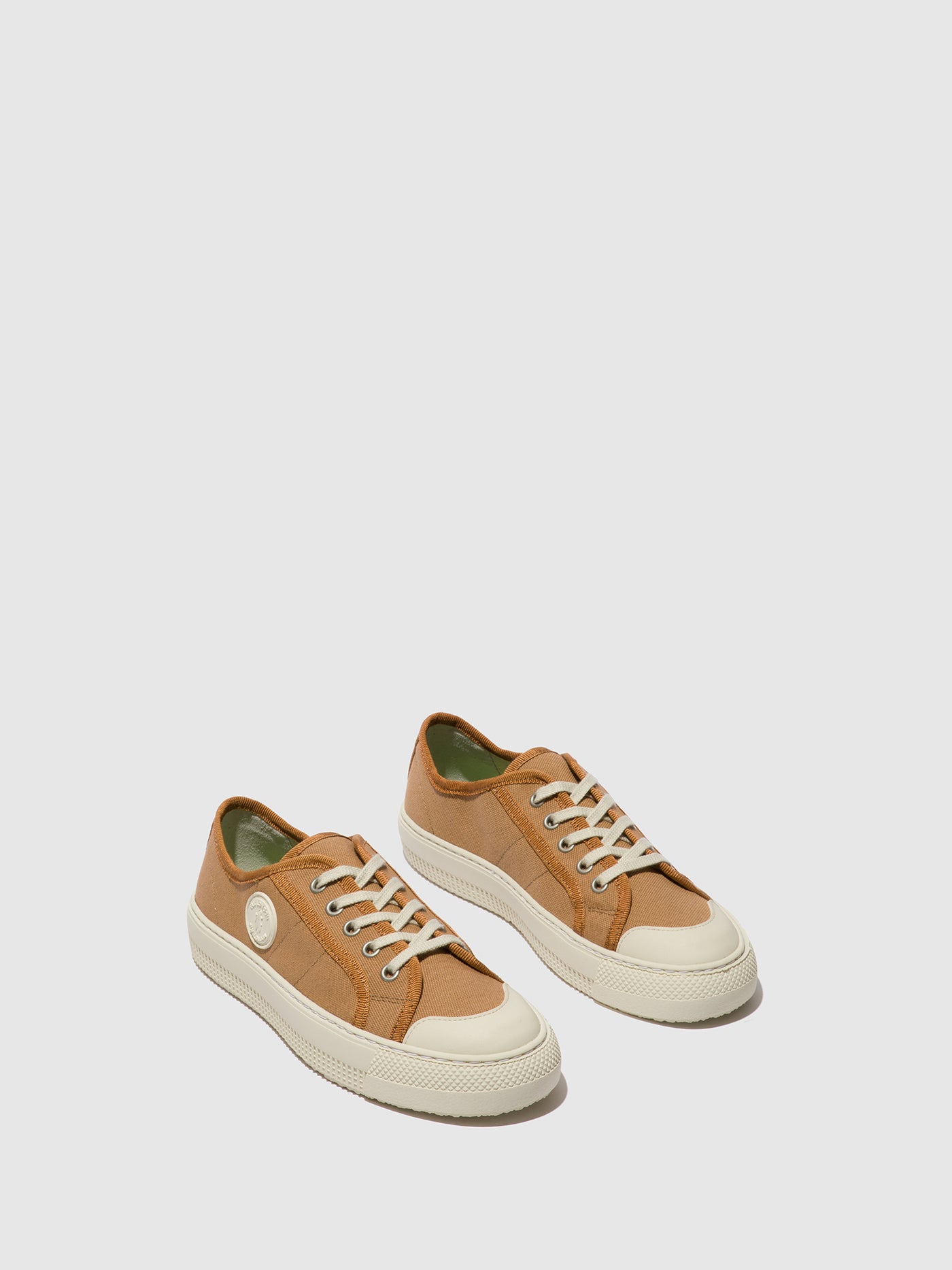 Taupe Fly London Lace-up Men's Sneakers | 241608IHN