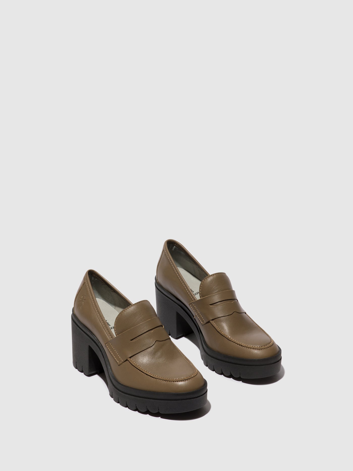 Taupe Fly London Loafers Women's Loafers | 027516KCJ