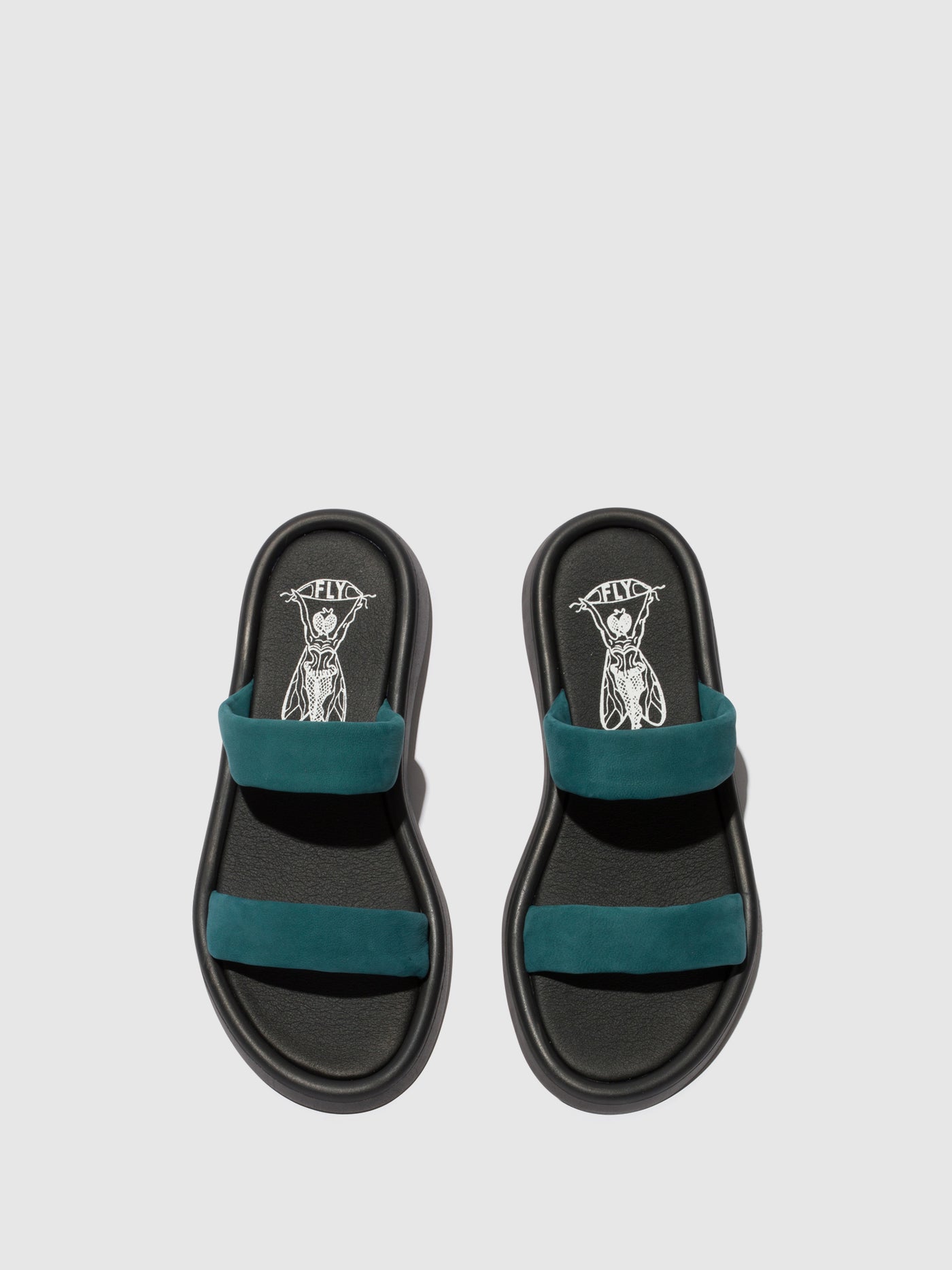 Teal Fly London Flat Sandals Women's Sandals | 593604AZN