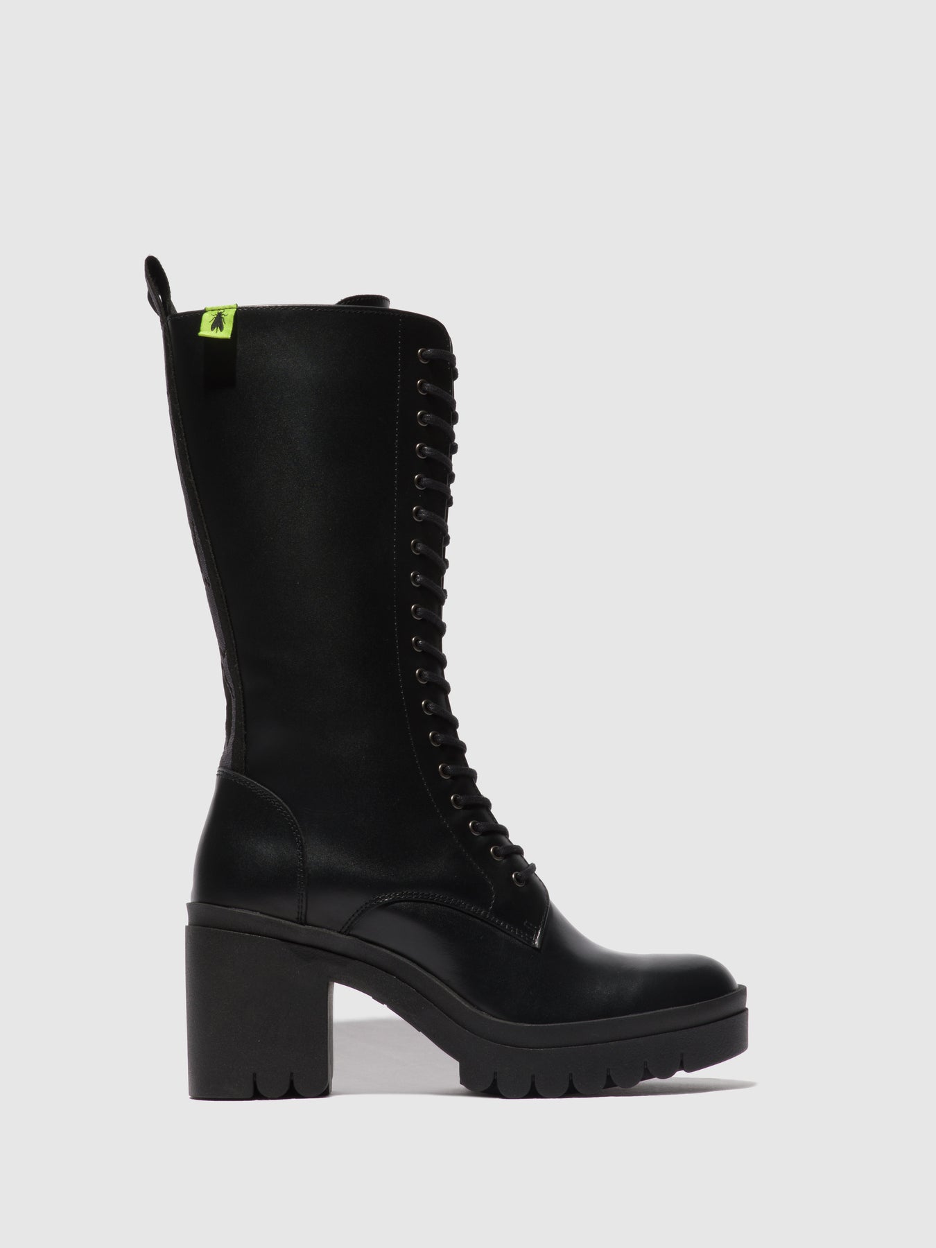 Tunder Black (Black Sole) Fly London Lace-up Boots Women\'s Boots | 782061DBQ