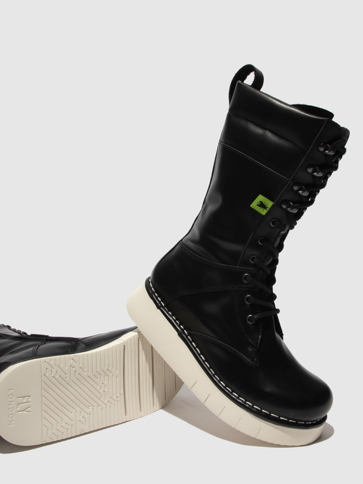 Tunder Black Fly London Lace-up Boots Women's Boots | 892716OAR