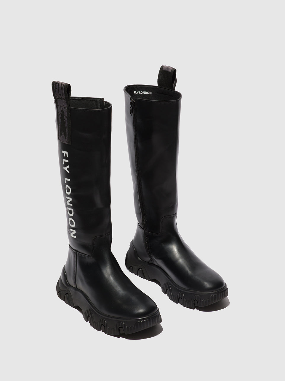 Tunder Black Fly London Zip Up Boots Women's Boots | 423169XKA