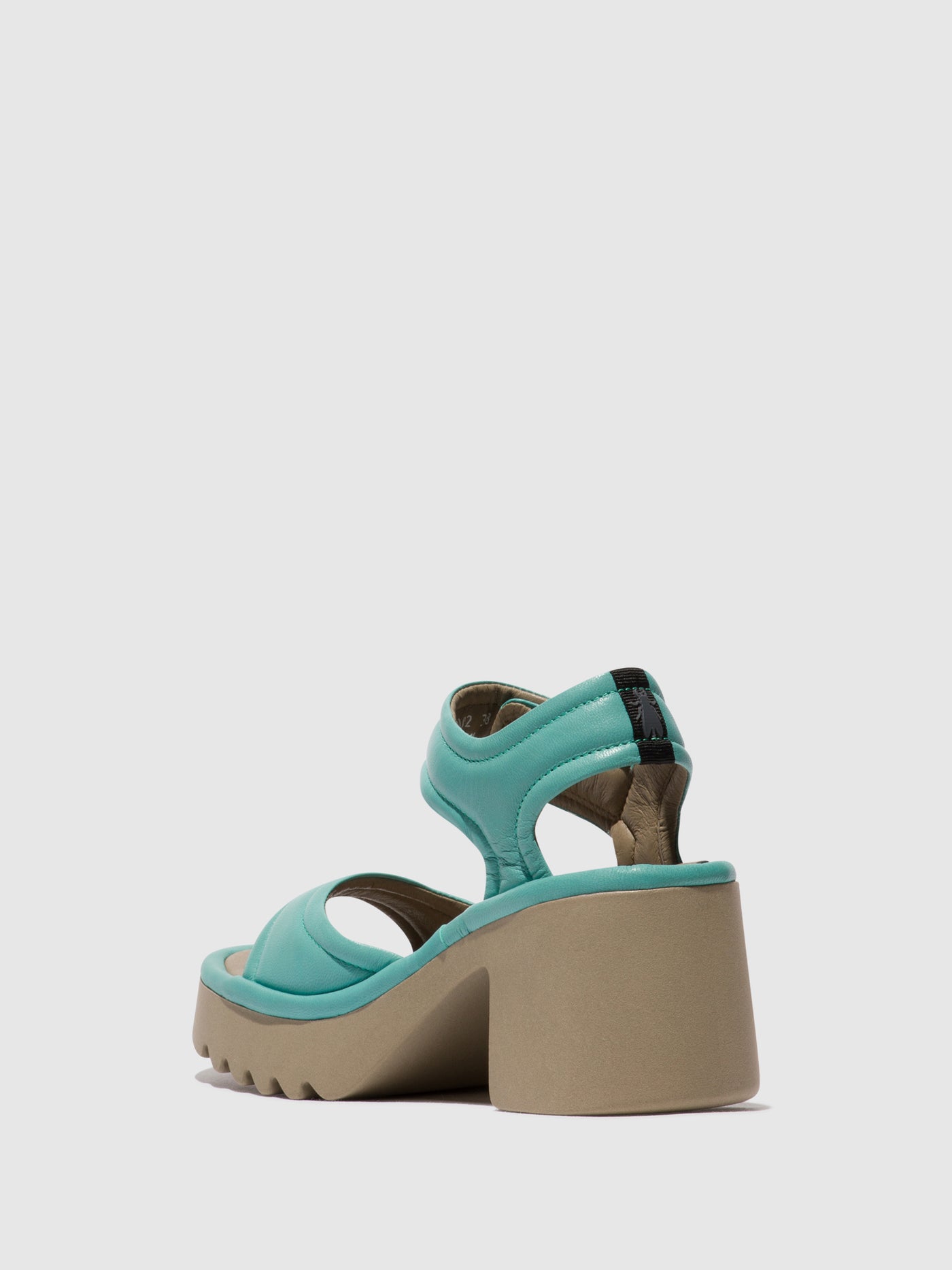 Turquoise Fly London Velcro Women's Sandals | 821043NIK