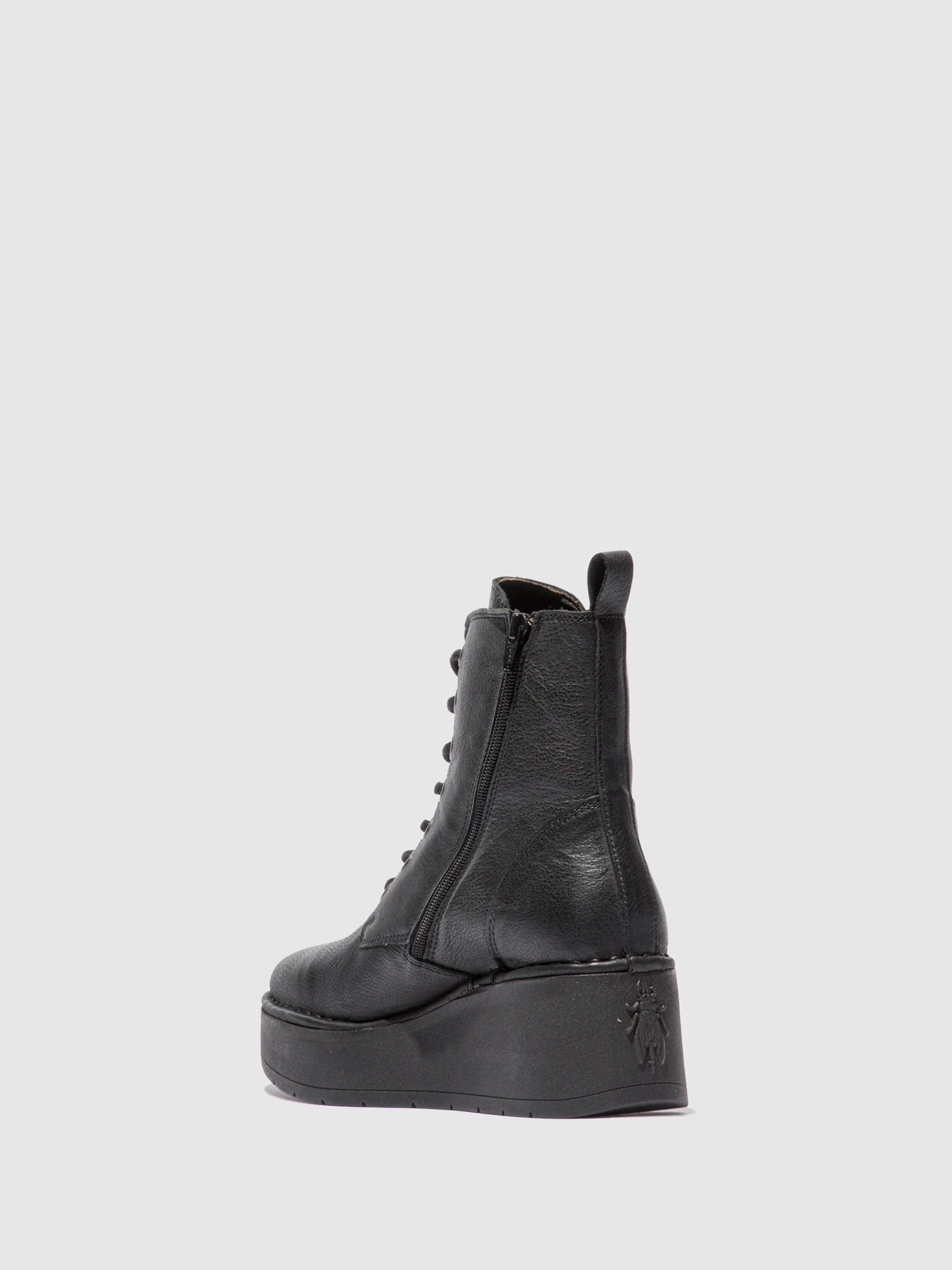 Verona Black Fly London Lace-up Boots Women's Ankle Boots | 480156XDP