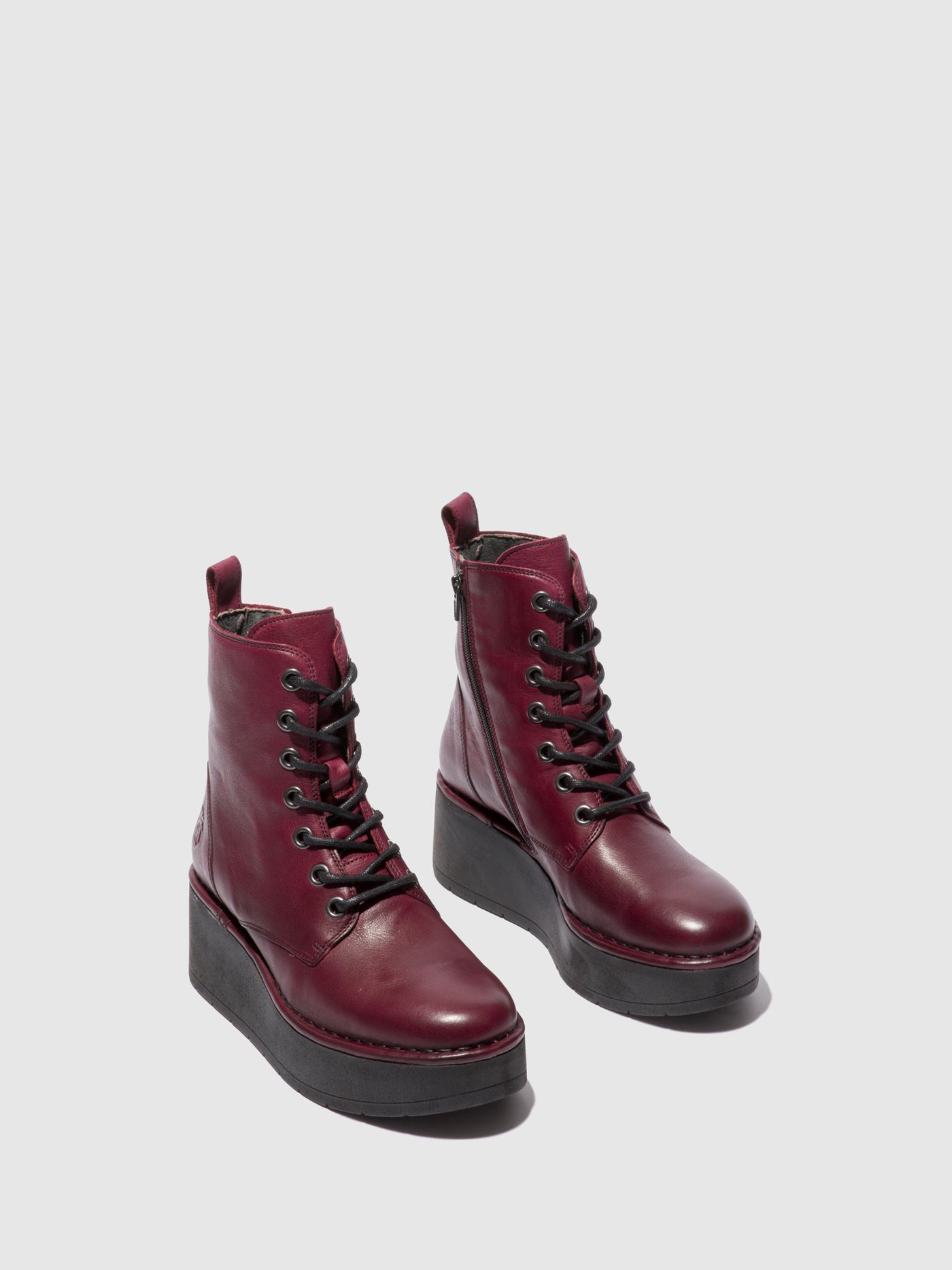 Verona Wine Fly London Lace-up Boots Women's Ankle Boots | 869314QXT