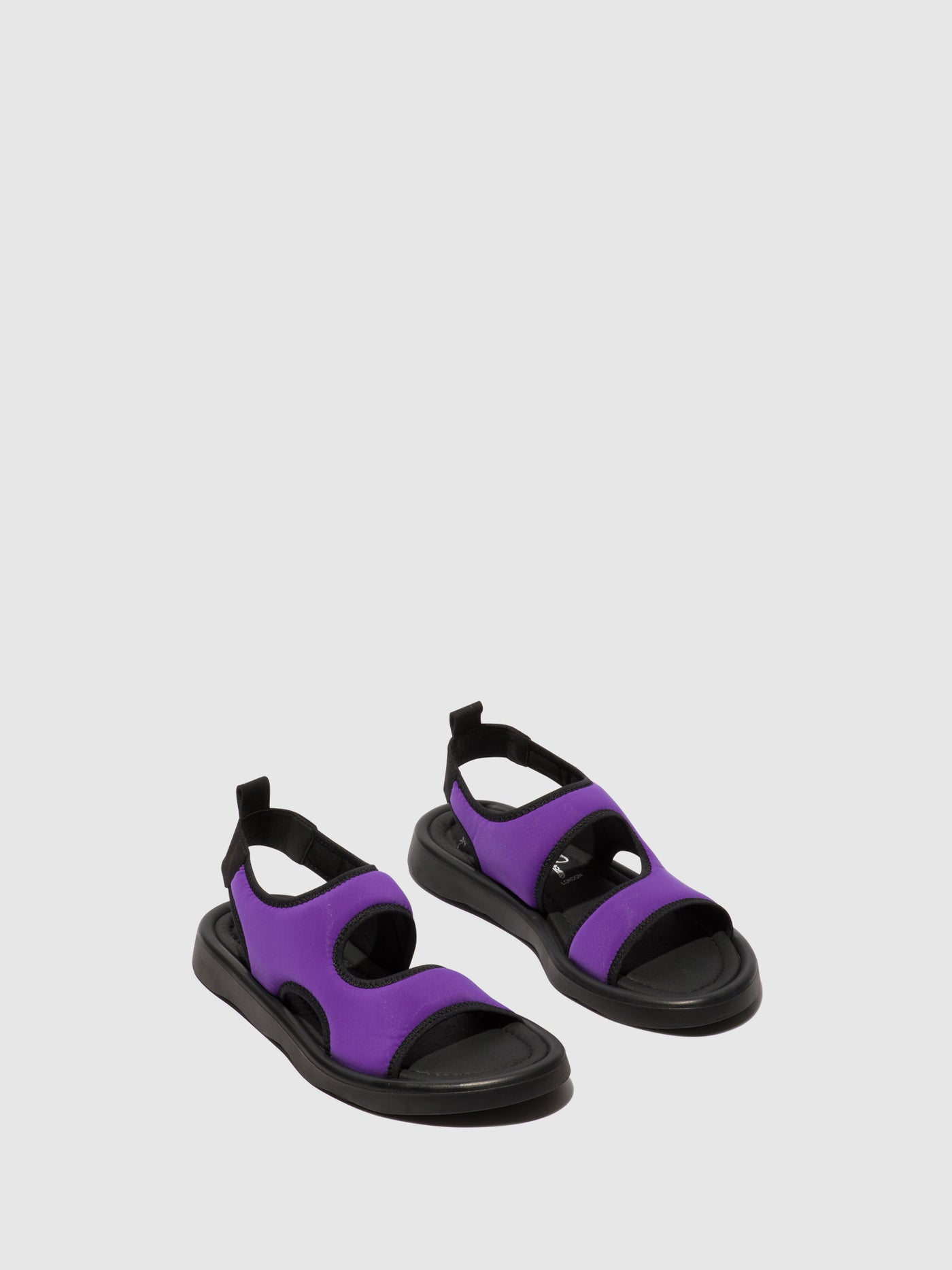 Viola/Black Fly London Sling-Back Sandals Women's Sandals | 842160BNI