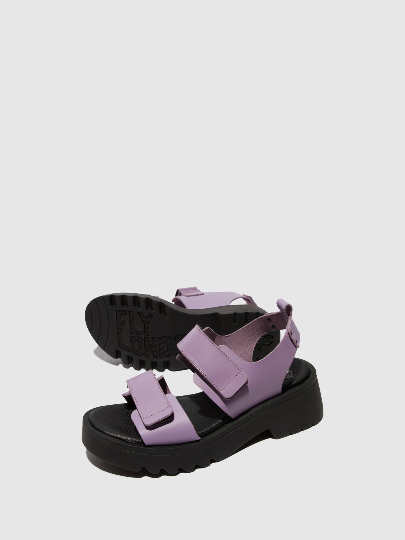 Violet Fly London Velcro Women's Sandals | 260531DPQ