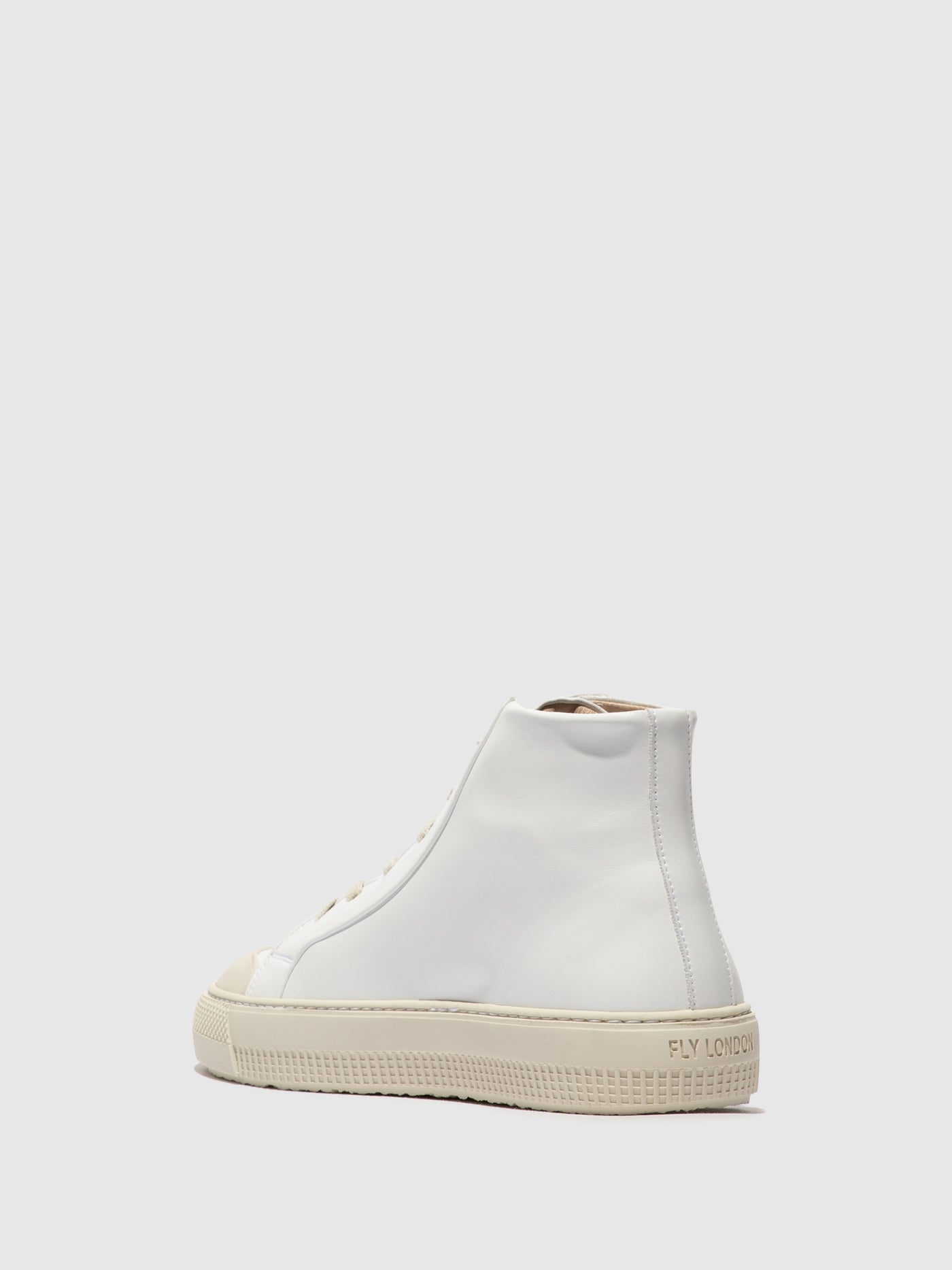 White Fly London Hi-Top Women's Sneakers | 931782LVP