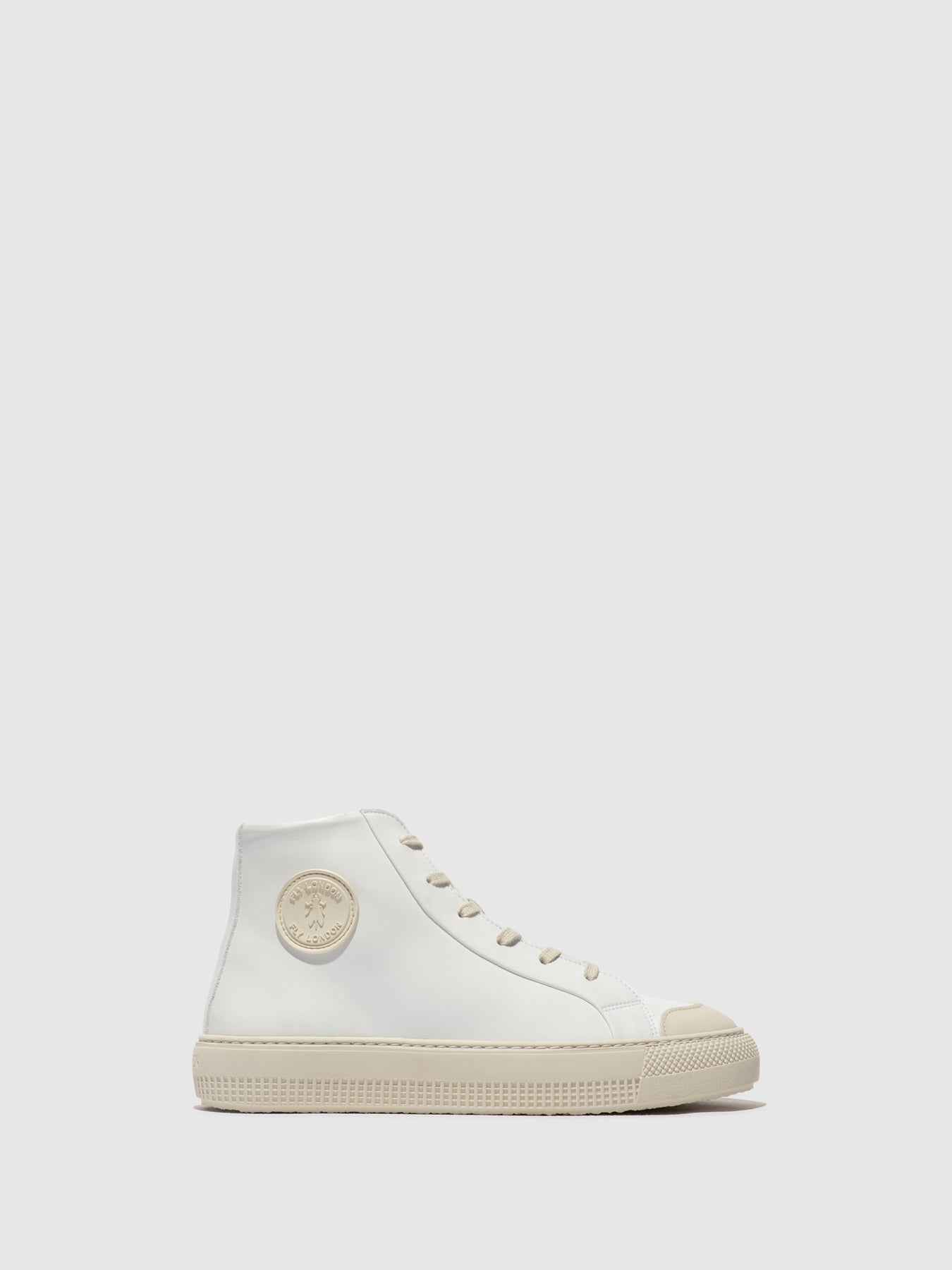 White Fly London Hi-Top Women\'s Sneakers | 931782LVP