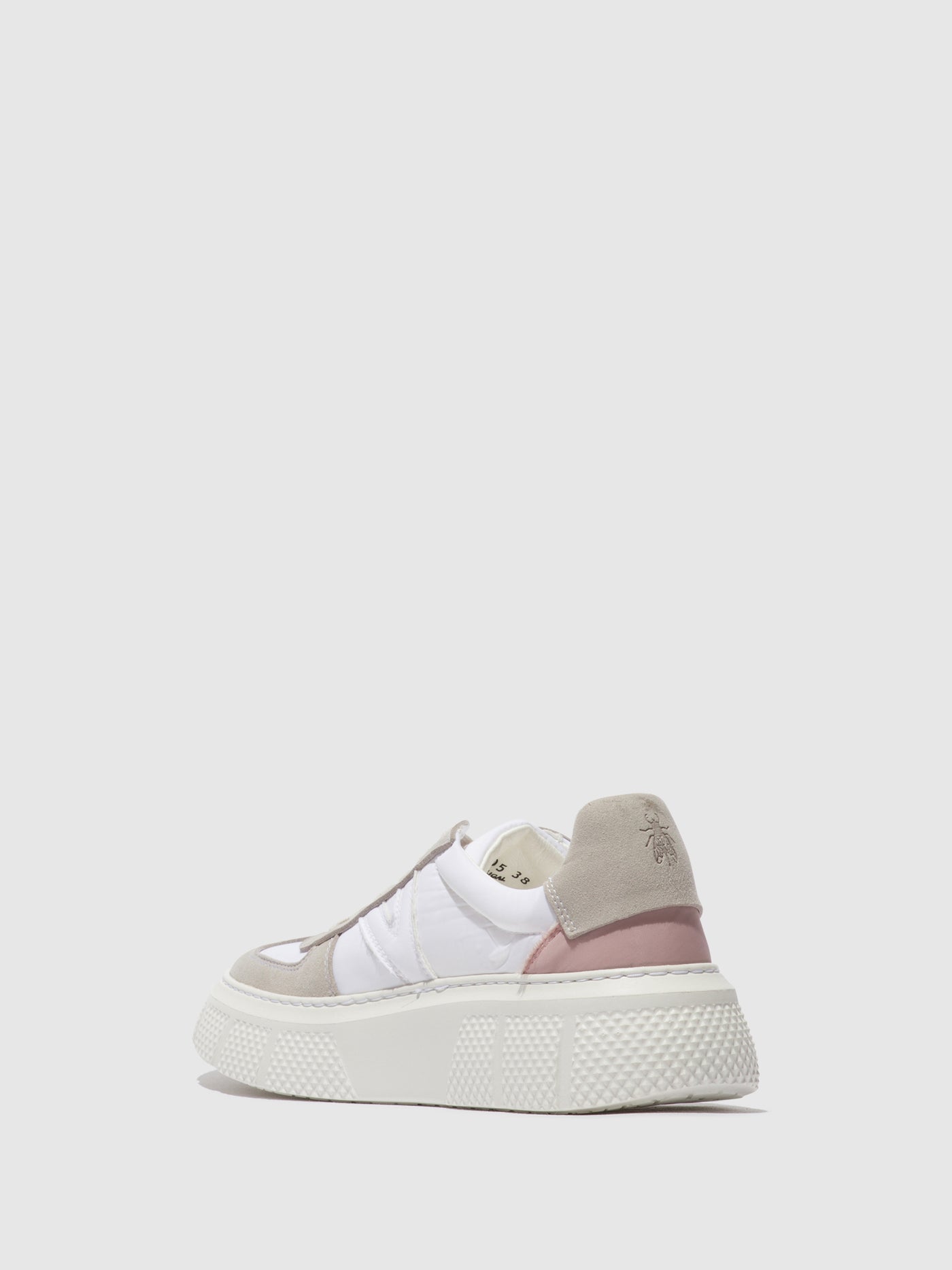 White (Lila) Fly London Lace-up Men's Sneakers | 542073NQP