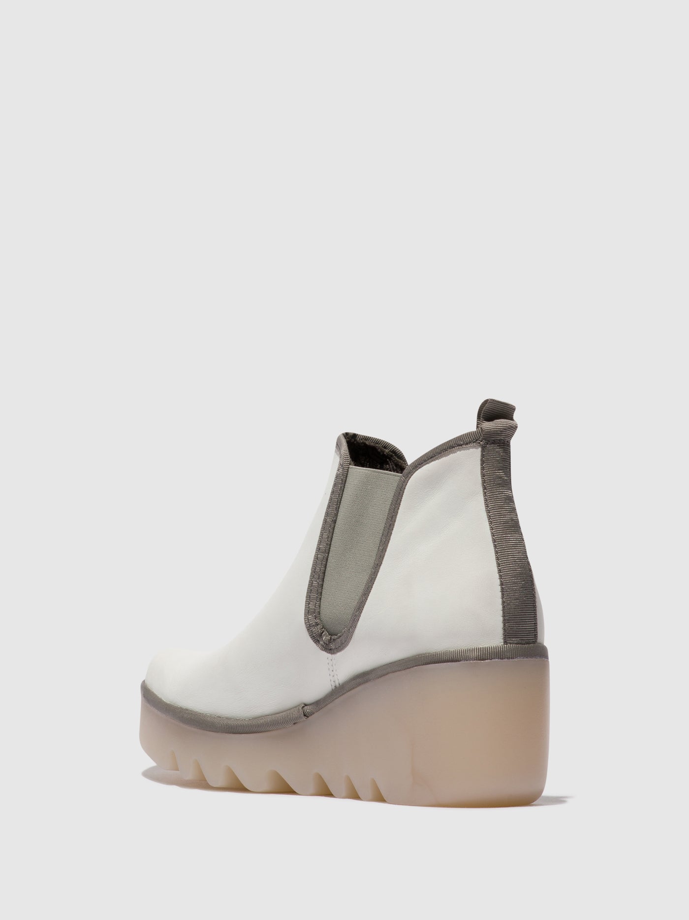 White (Milky Sole) Fly London Chelsea Boots Women's Ankle Boots | 109376ZDW