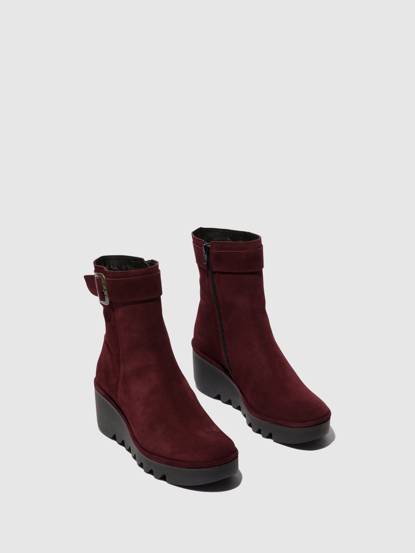 Wine Fly London Zip Up Boots Women's Ankle Boots | 072683MSY
