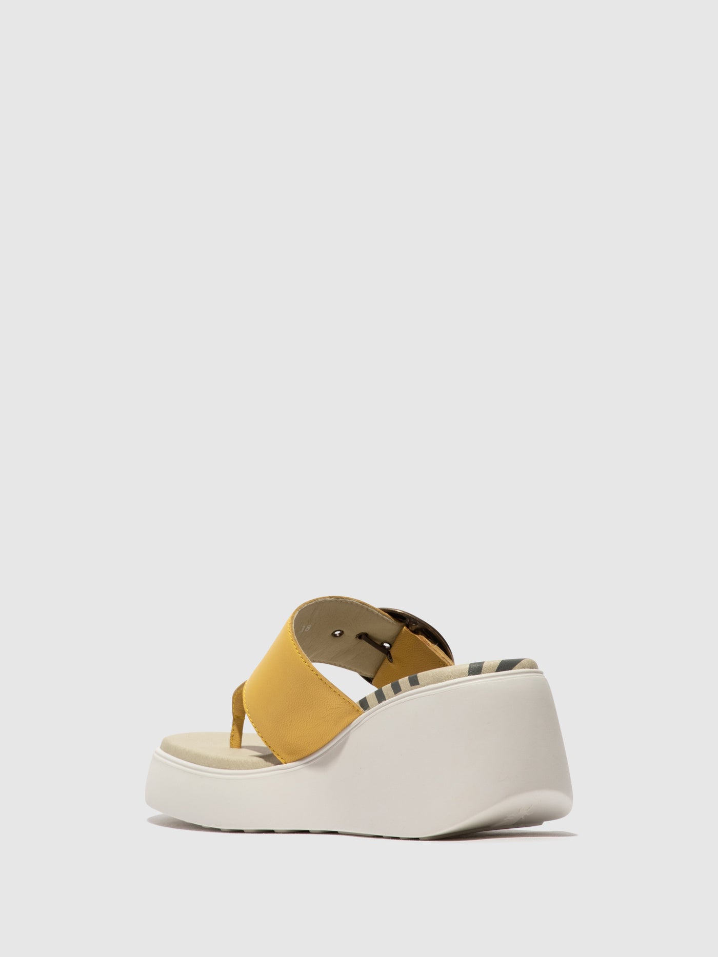 Yellow Fly London Buckle Women's Mules | 283169JOG
